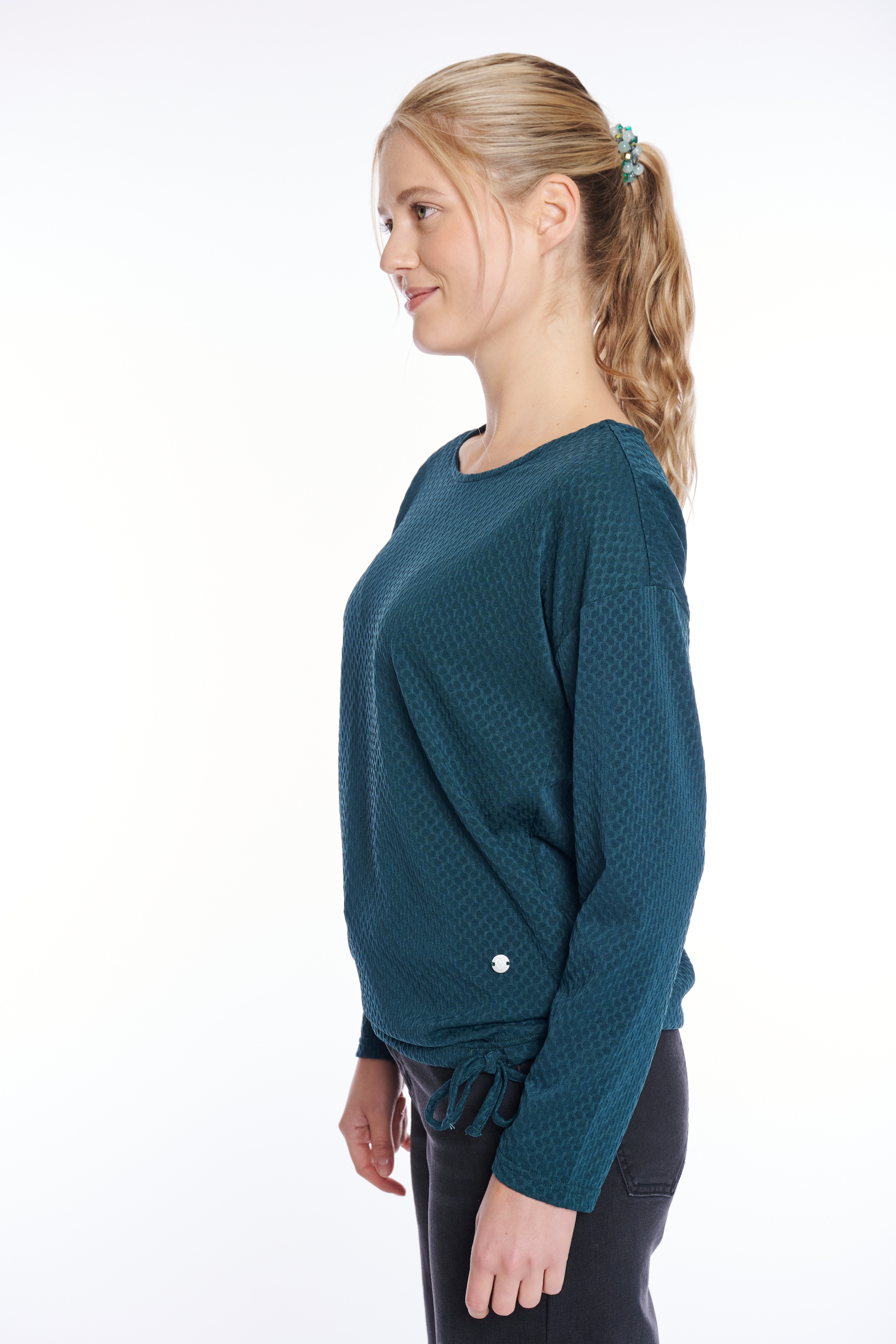 ZABAIONE Langarmshirt »Do44natella«, aus Strukturware
