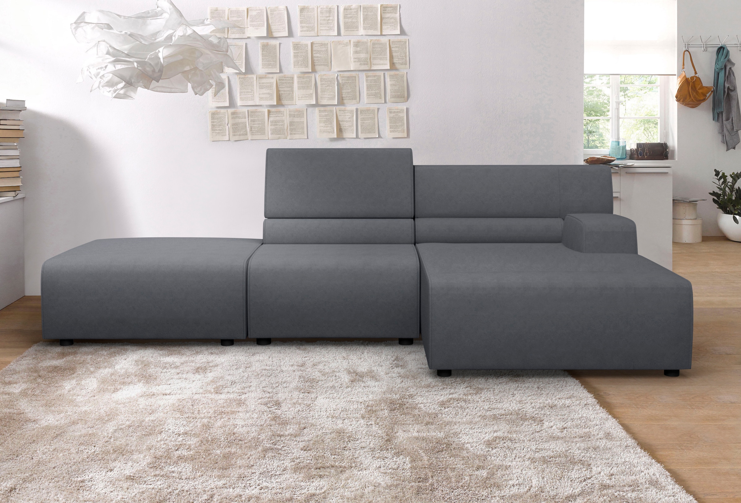 Egoitaliano Ecksofa "Babouche, Designsofa mit außergewöhnlichem Sitzkomfort zum Wohlfühlen"