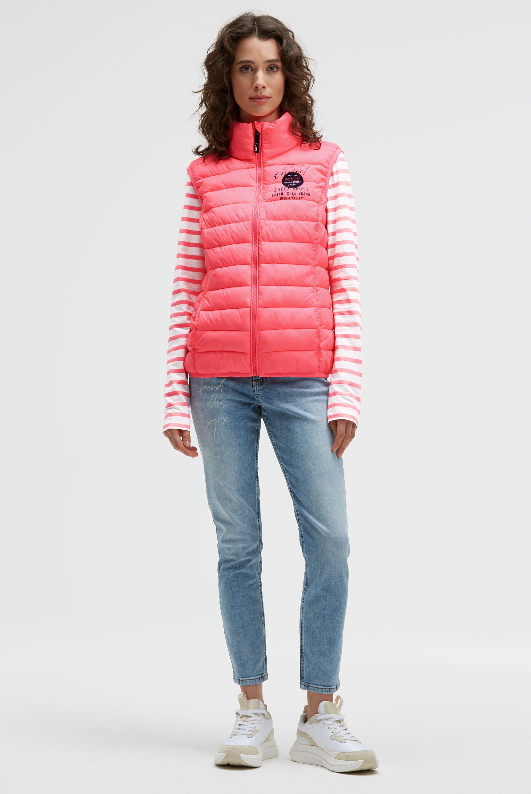 SOCCX Steppweste mit elastischem Saumabschluss