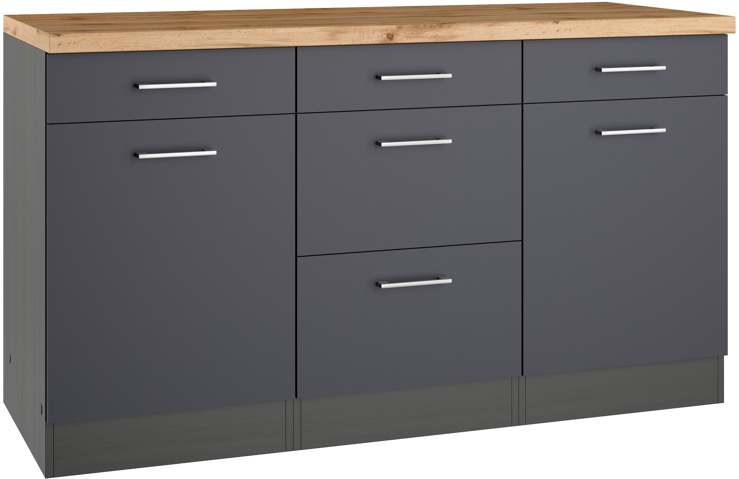 KOCHSTATION Unterschrank "KS-Milan", Unterschrank 150 cm, matte oder hochgl günstig online kaufen