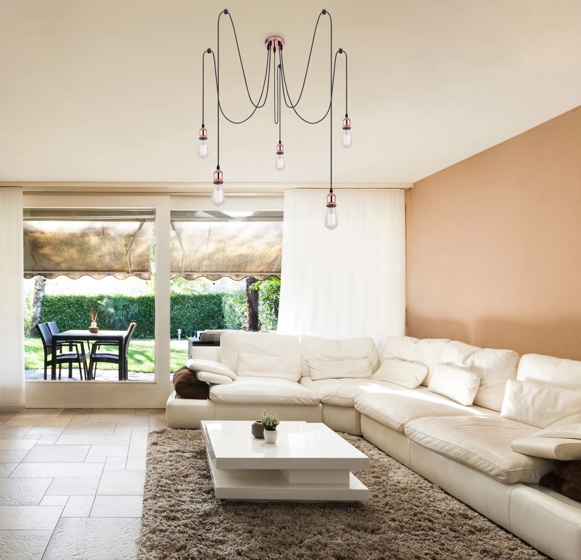 GLOBO LIGHTING Pendelleuchte »OLIVER« E27 1 Stk. Hängeleuchte, Hängelampe, Kabellänge 2000mm, E27 Fassung