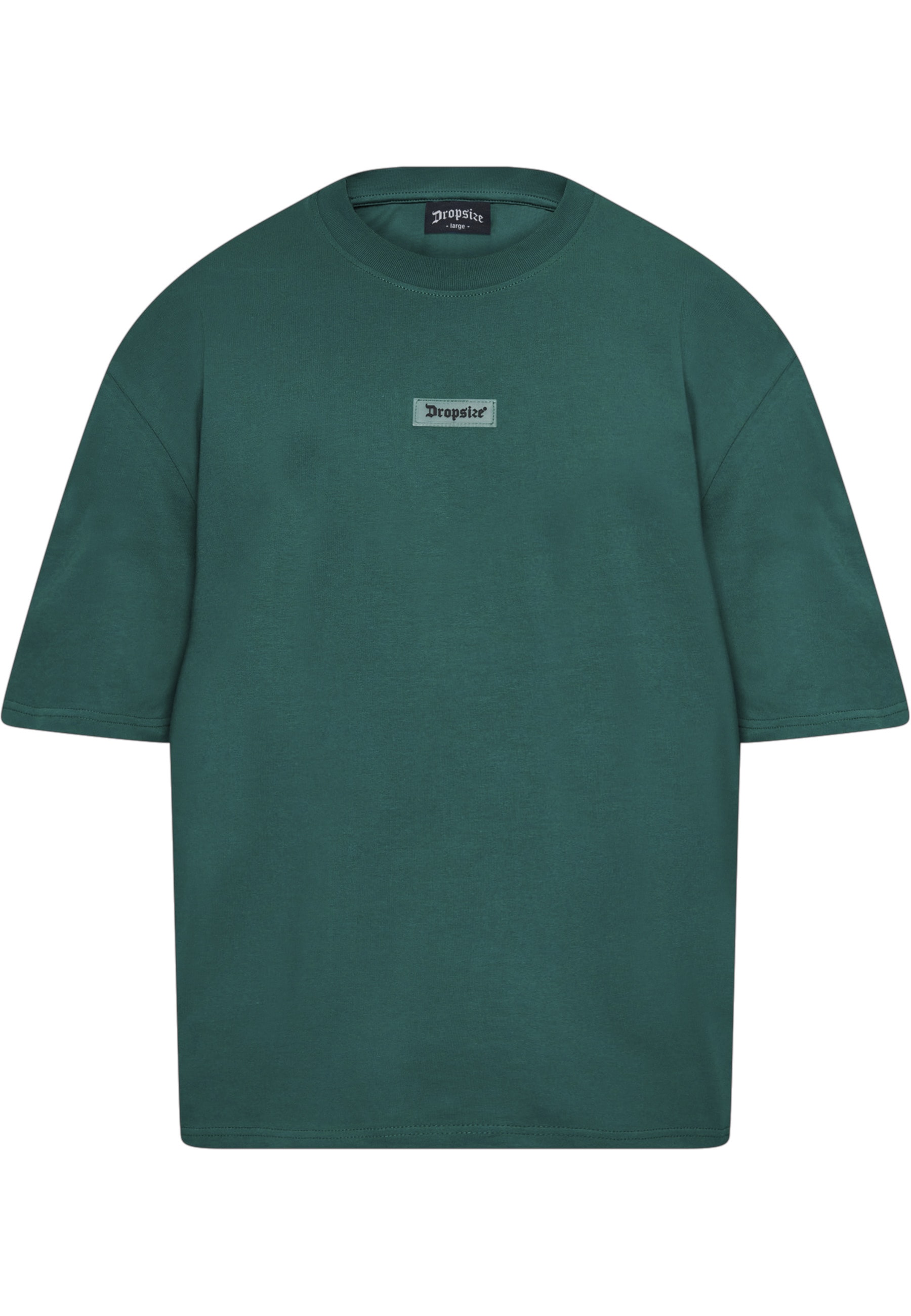 Dropsize T-Shirt "Dropsize Herren Heavy Oversize Front Rubber Patch T-Shirt" 1 Stk.