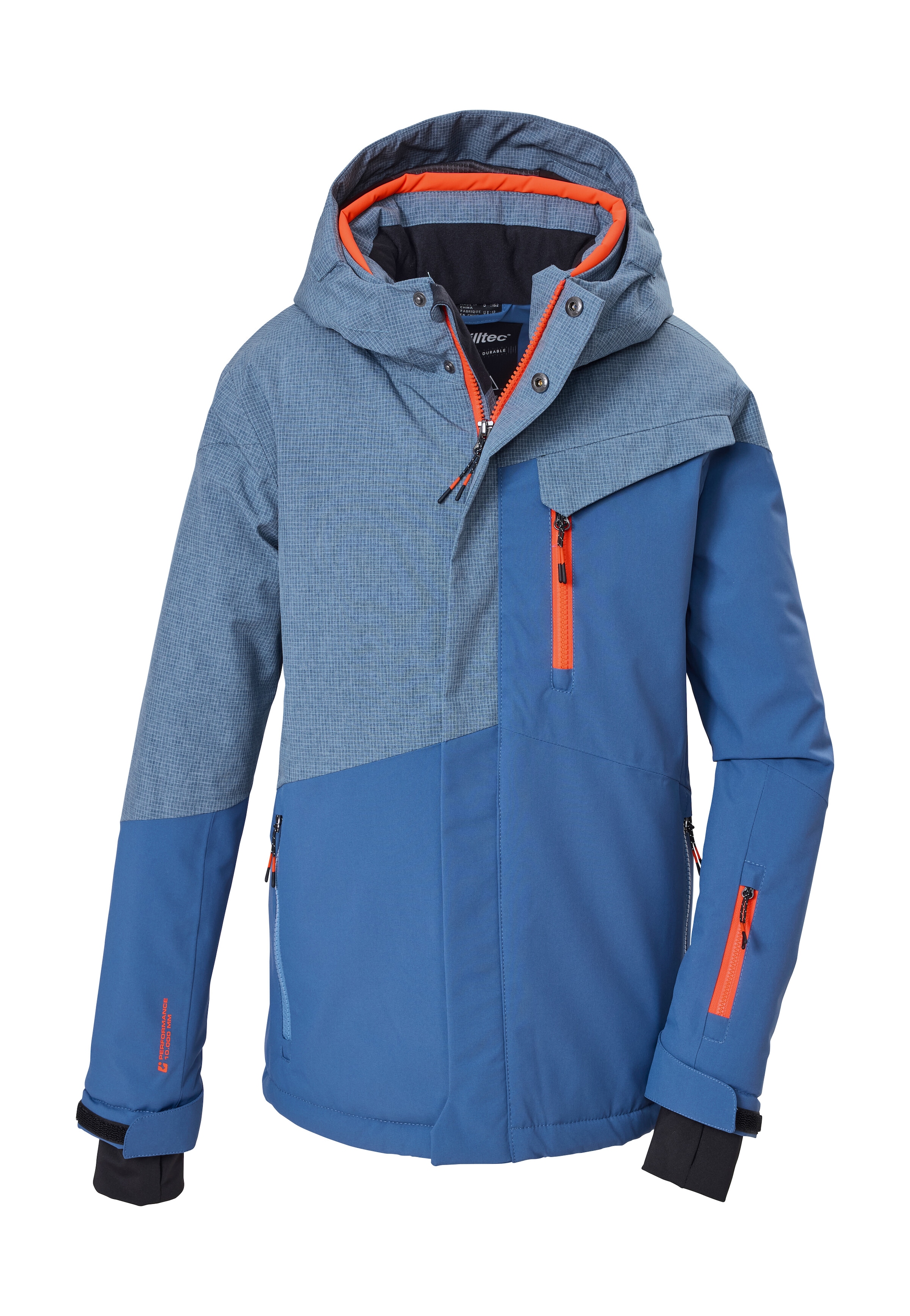Killtec Skijacke "KSW 211 BYS SKI JCKT" Wind- und wasserdichte Skijacke mit verstellbarer Kapuze