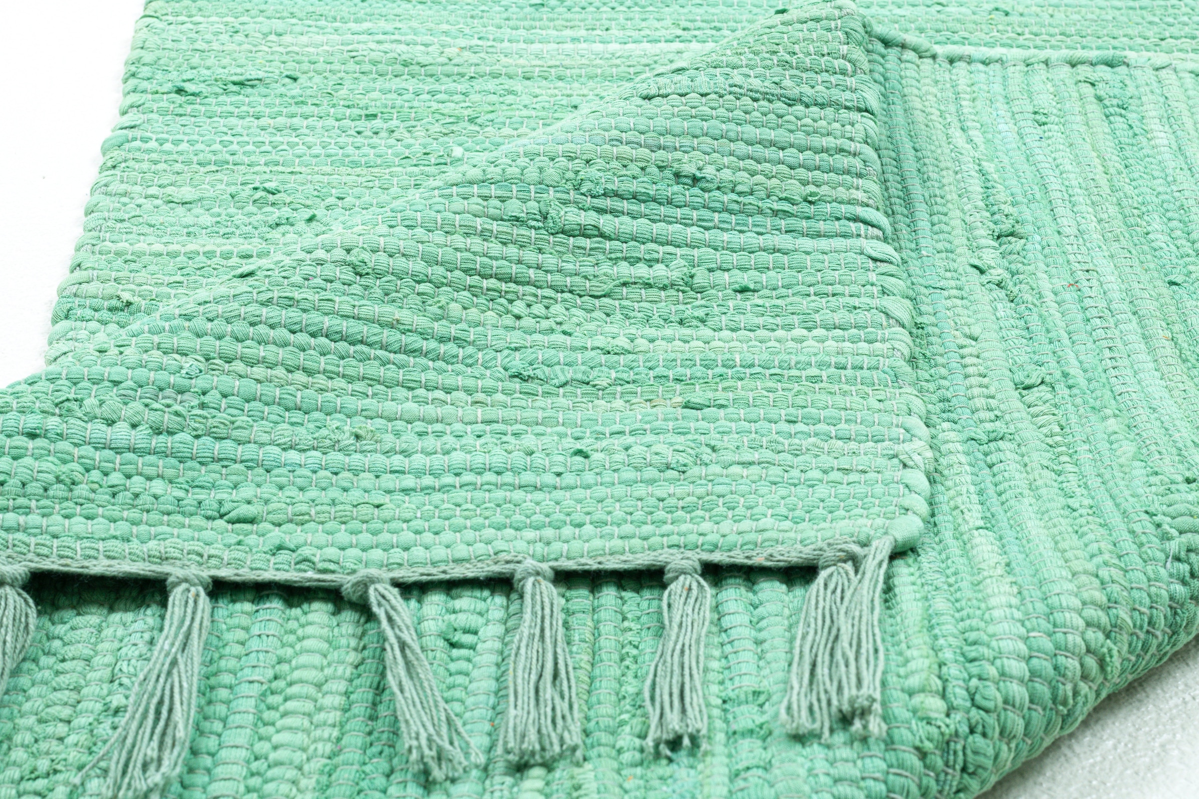 my home Kinderteppich »Insa Fleckerl«, rechteckig, 5 mm Höhe, Uni Farben, pastell, handgewebt, pflegeleicht, waschbar, Kinderzimmer