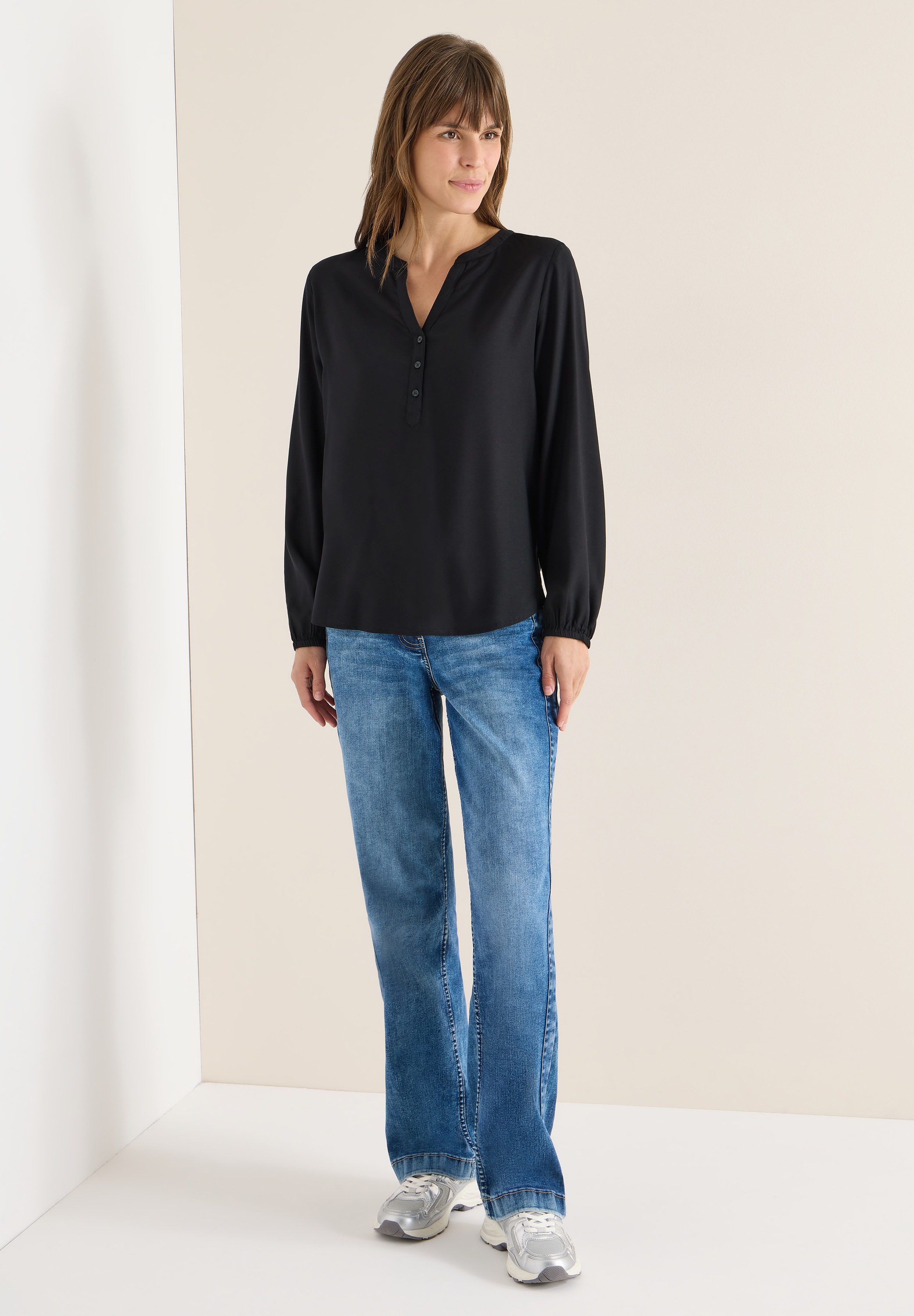 Cecil Langarmbluse aus softer Viskose