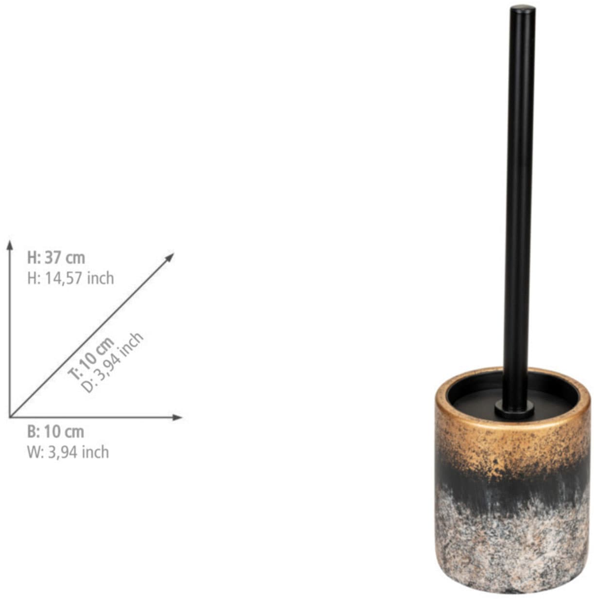 WENKO Badaccessoire-Set »Lacona« bestehend aus Seifenspender, WC-Garnitur, Zahnputzbecher aus Beton