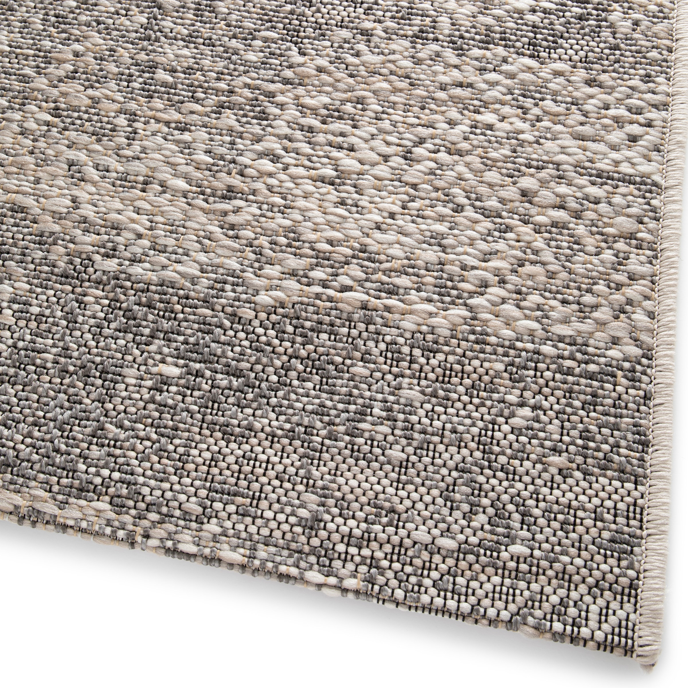 Primaflor-Ideen in Textil Teppich »Outdoorteppich MEADOW - Stone, Made in Belgium«, rechteckig, 4 mm Höhe, Flachgewebe, Vintage-Optik, In- und Outdoor geeignet, wasserfest