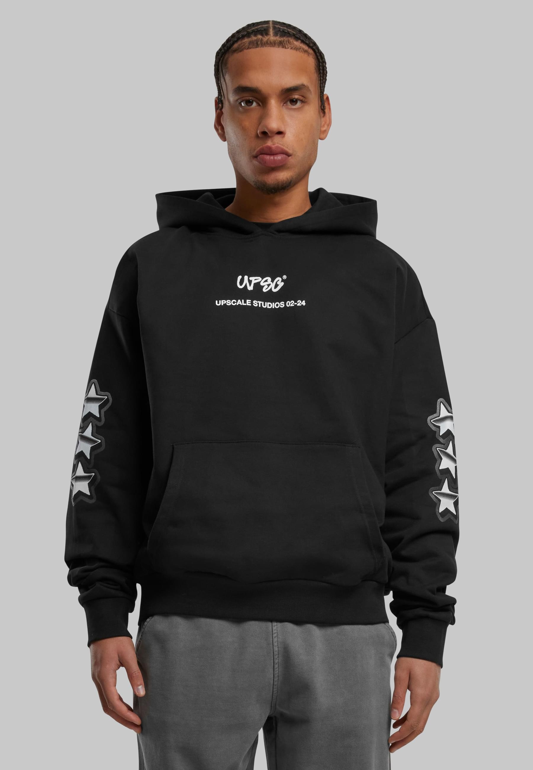 Upscale by Mister Tee Kapuzensweatshirt »Upscale by Mister Tee Peace&Love Ultra Heavy Oversize Hoodie«, (1 tlg.)