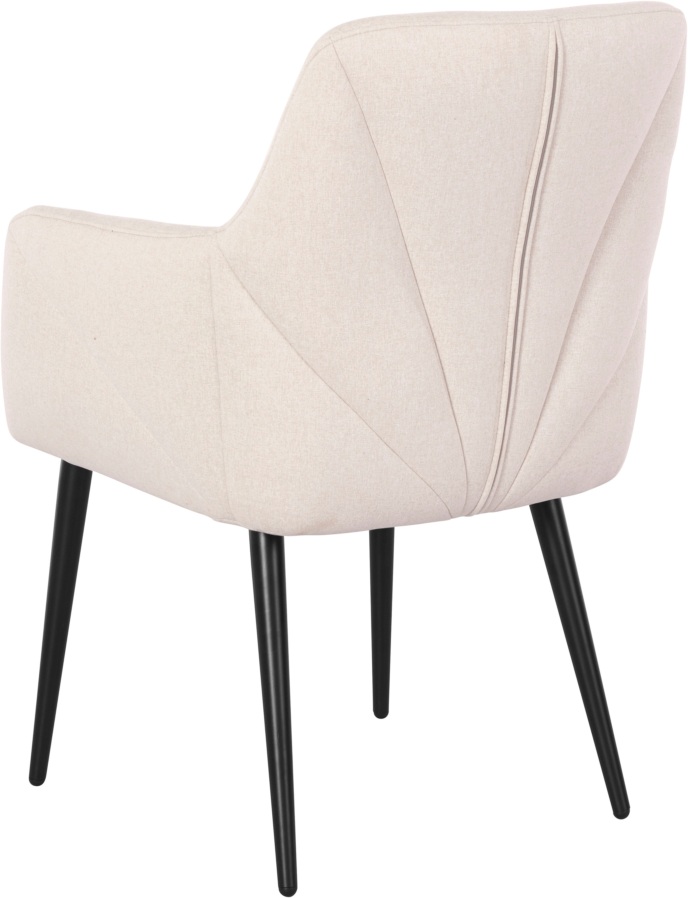 Guido Maria Kretschmer Home&Living Esszimmerstuhl »Alix«, Strukturstoff, Gestell aus Metall, pflegeleichter Strukturstoff, Sitzhöhe 49 cm