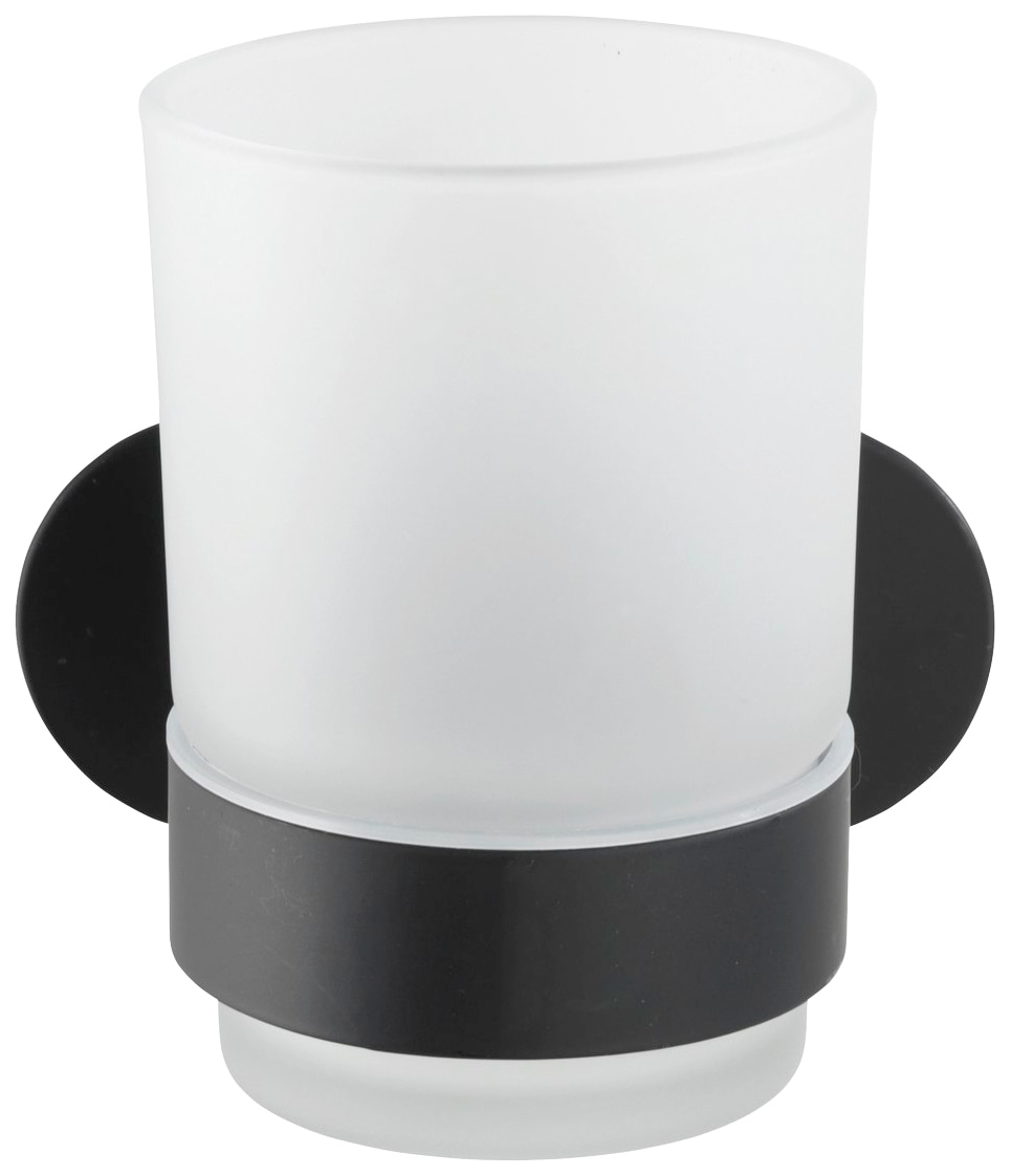 WENKO Zahnputzbecher "Orea" mit Wandhalterung ohne Bohren, Edelstahl, satin günstig online kaufen