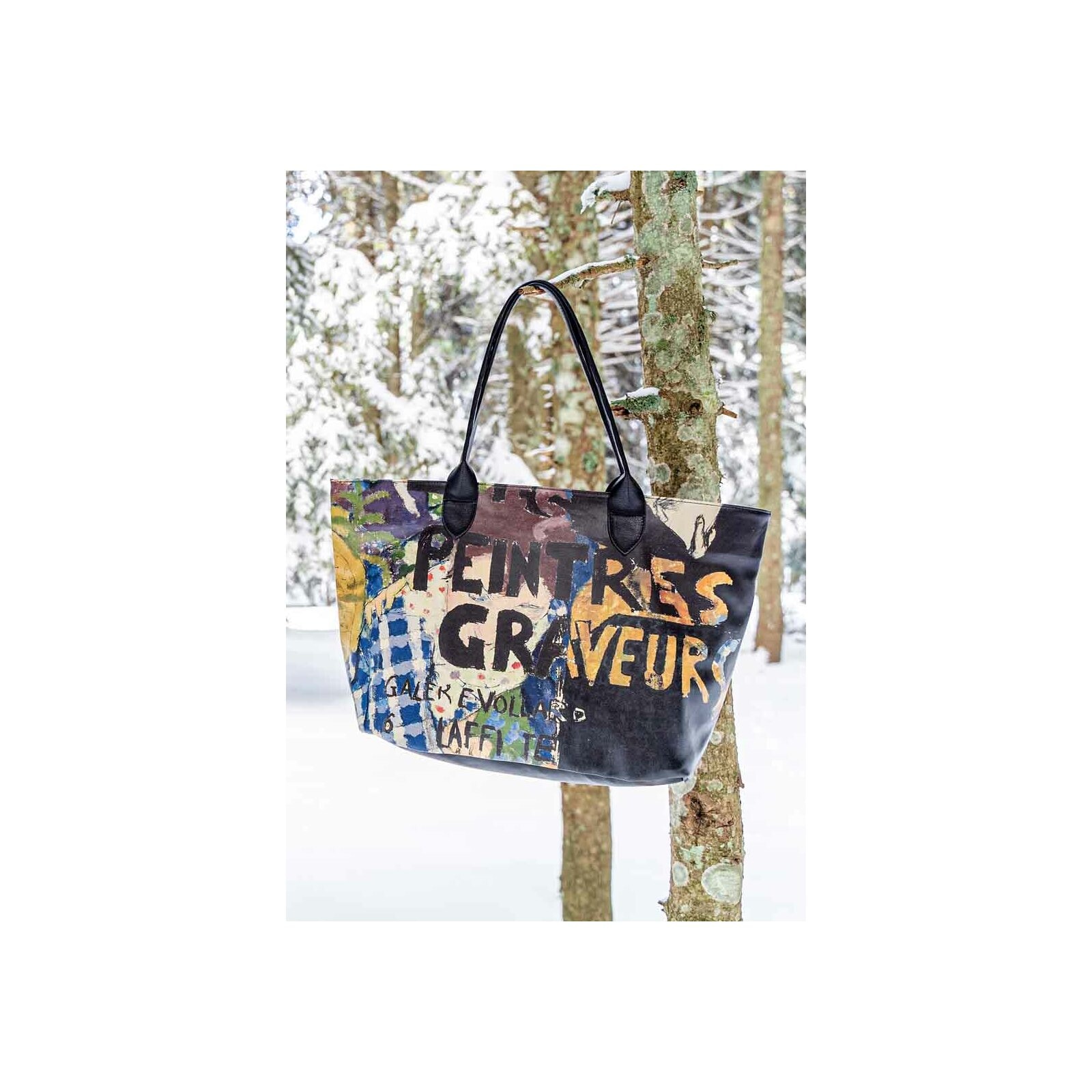 DOGO Weekender »Weekender Les Peintres Damen Handtaschen (Fashion) / Neutral«, Vegan