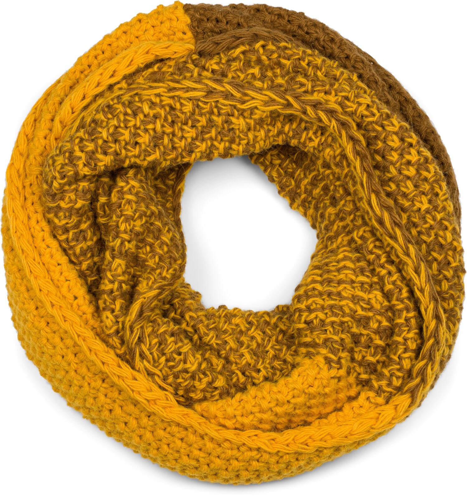 styleBREAKER Strickschal "2-Farbiges Ombré Strick Loop" 1 Stk.