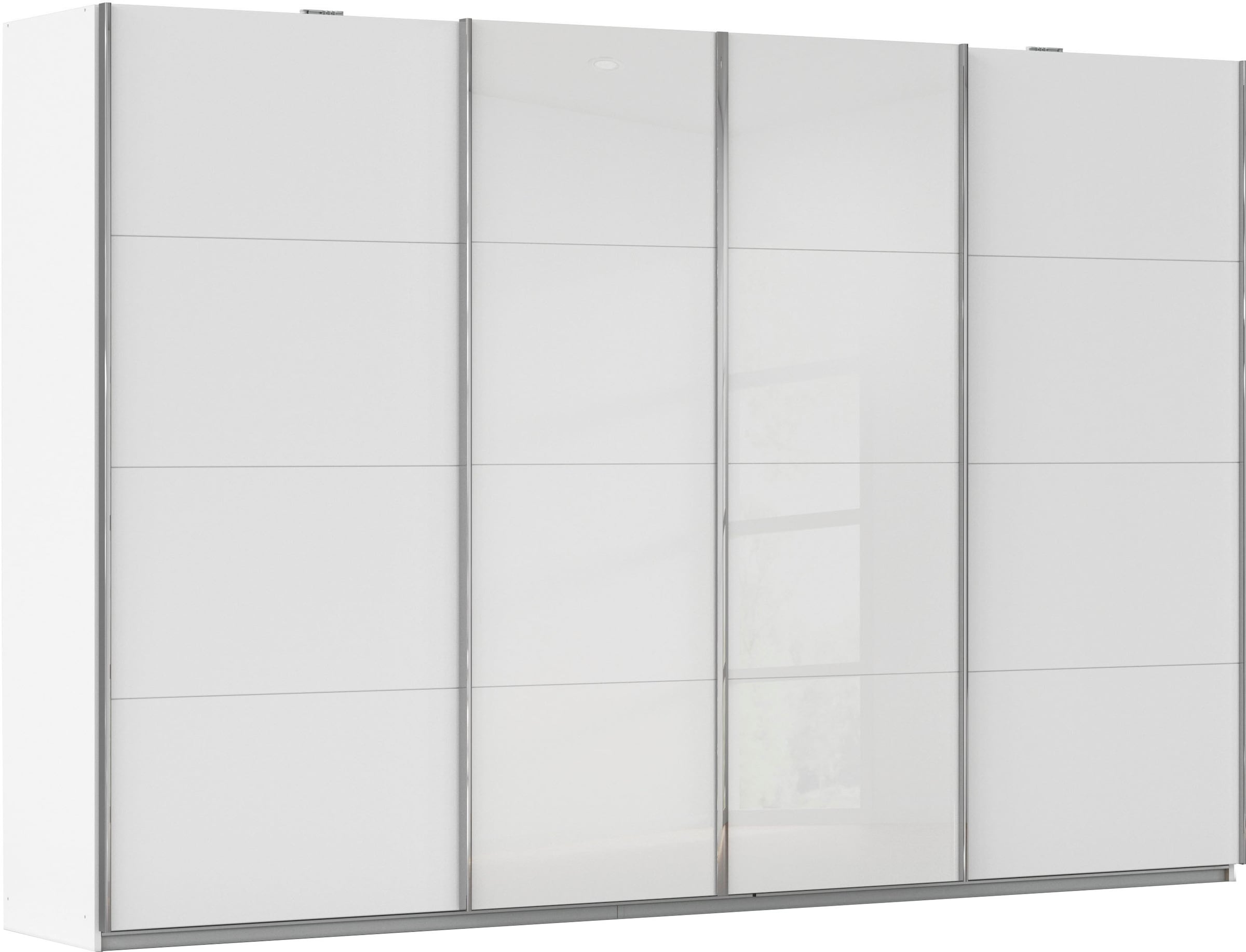 rauch 1100000002199 "Kleiderschrank Schrank Garderobe Wäscheschrank Ankleide SYNCRONO" Mitteltüren öffnen parallel, Breiten 271/316/361 cm Höhen 211/230 cm, Mitteltüren mit praktischer Synchron-Öffnung MADE IN GERMANY