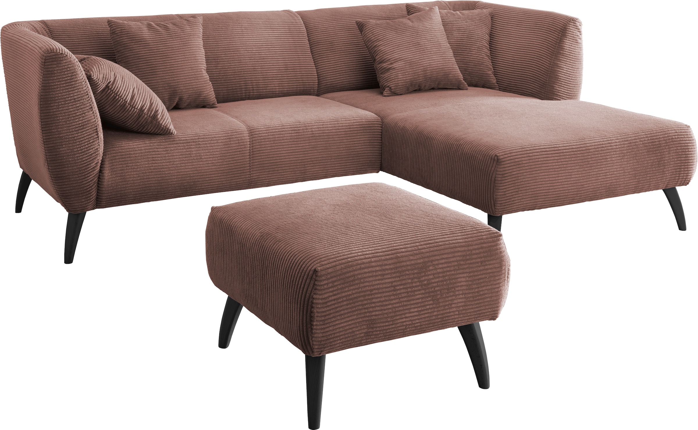 Home affaire Ecksofa "Colori Polstermöbel mit zeitlos eleganter Rückenführu günstig online kaufen