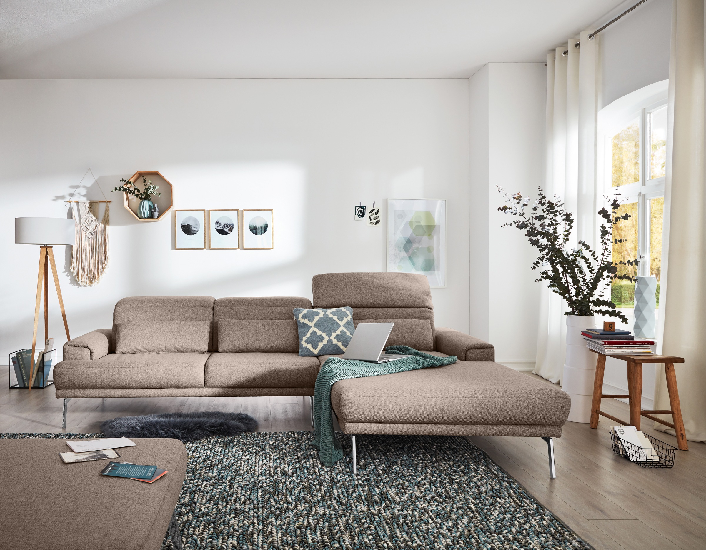 Musterring Ecksofa "MR 4580", mit Kopf- und Sitztiefenverstellung, Metallfu günstig online kaufen