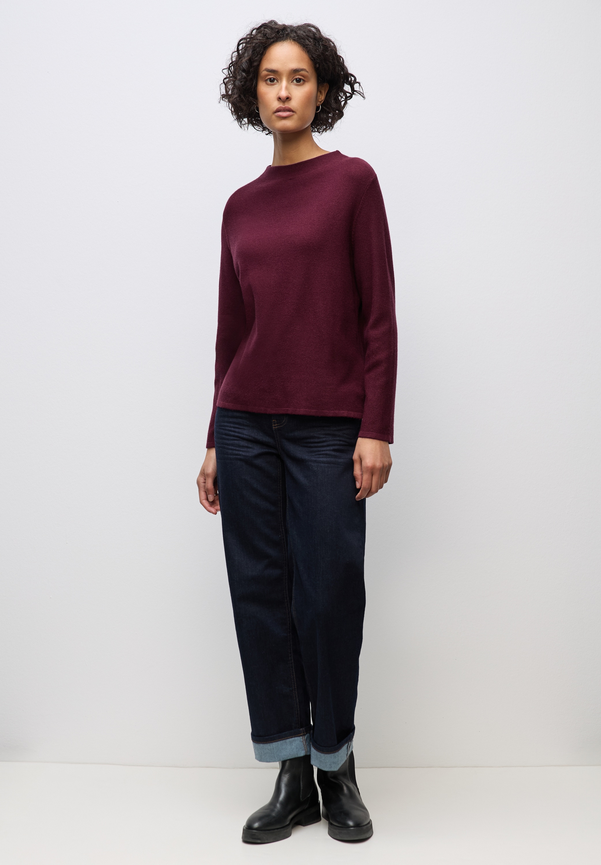 STREET ONE Strickpullover, aus softem Materialmix