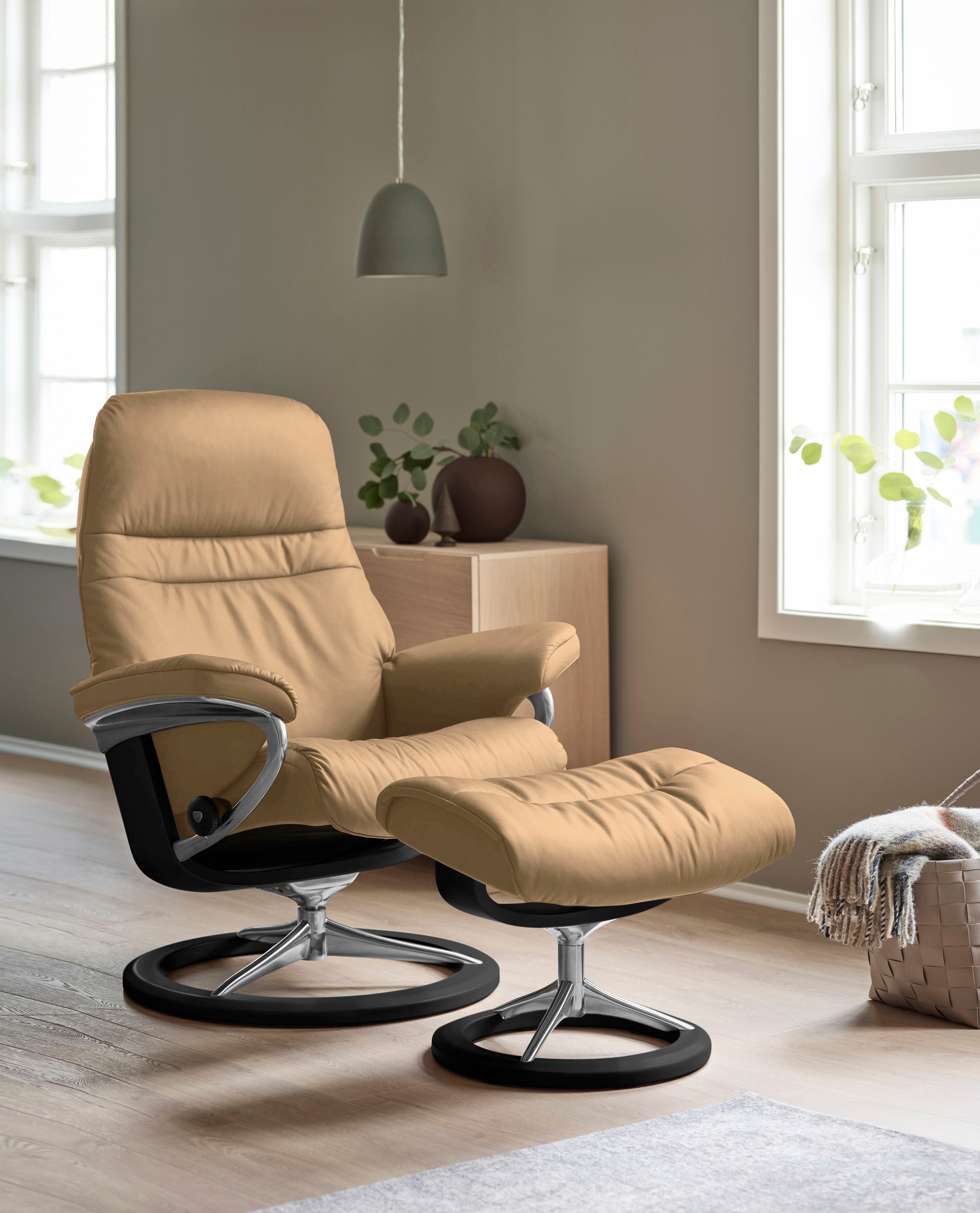 Stressless® Relaxsessel »Sunrise«, mit Signature Base, Größe M, Gestell Schwarz