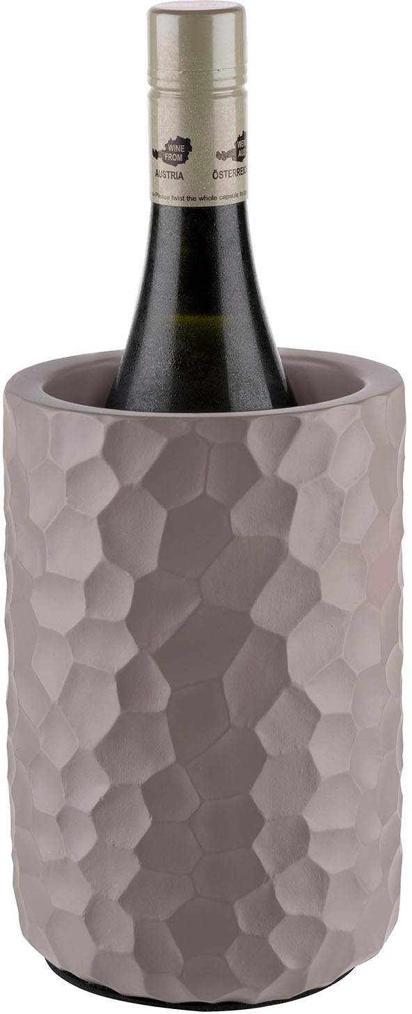 APS Wein- und Sektkühler »Element«, (1 tlg.), Beton, Hammerschlag-Optik