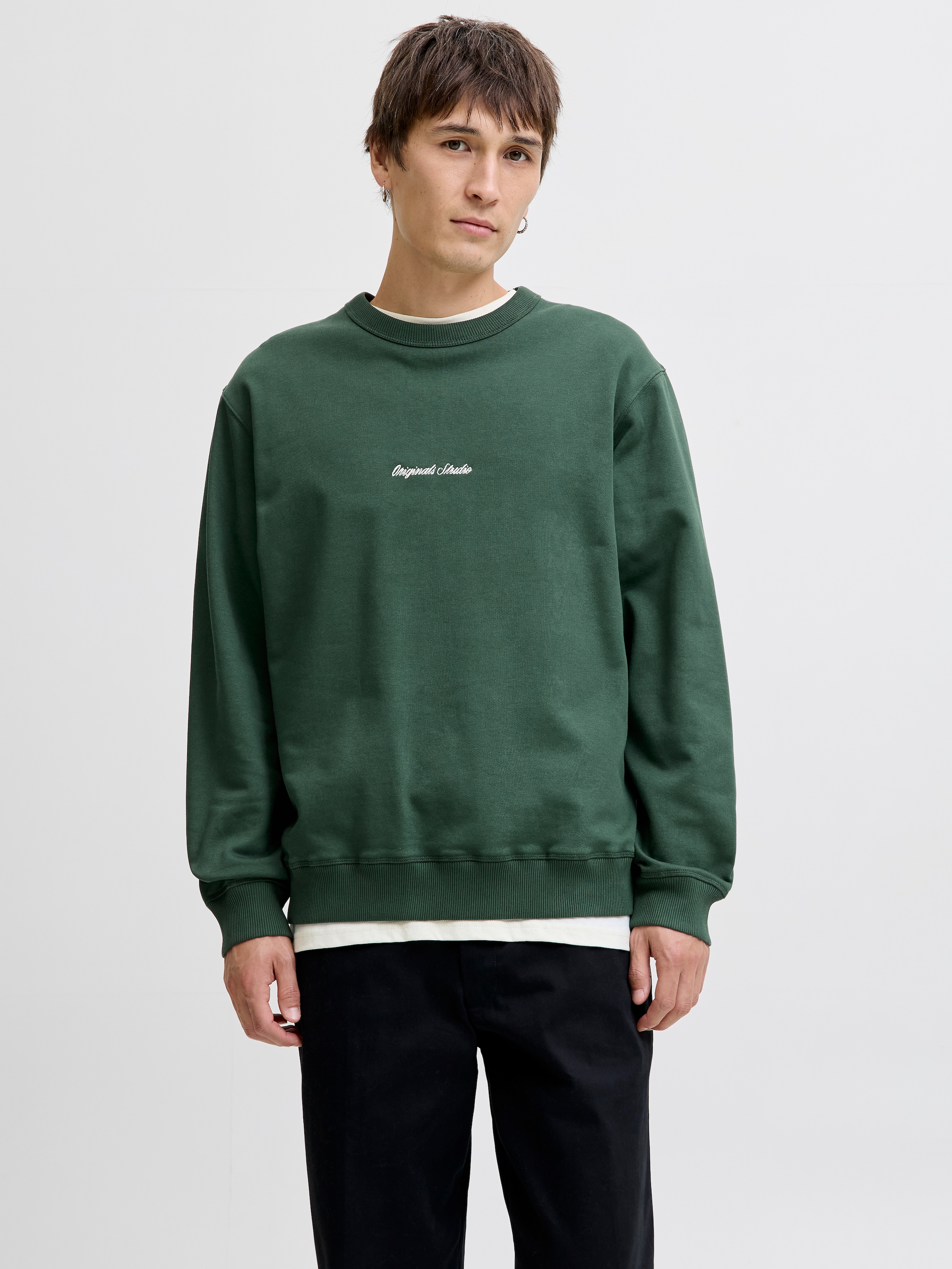 Jack & Jones "JORNORREBRO EMB SWEAT CREW NOOS", mit Logo Print