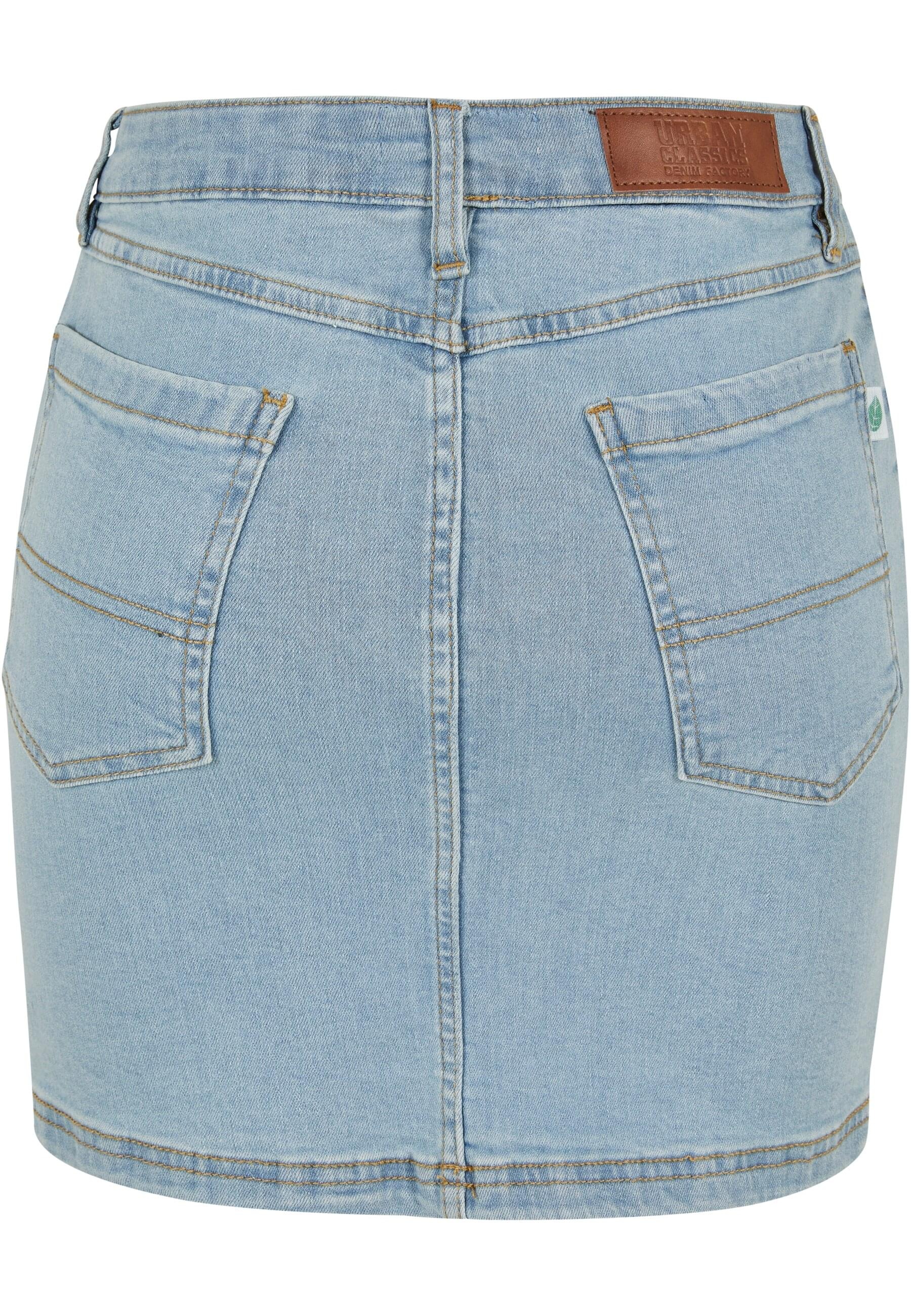 URBAN CLASSICS Jerseyrock »Urban Classics Damen Ladies Organic Stretch Denim Mini Skirt«, (1 tlg.)