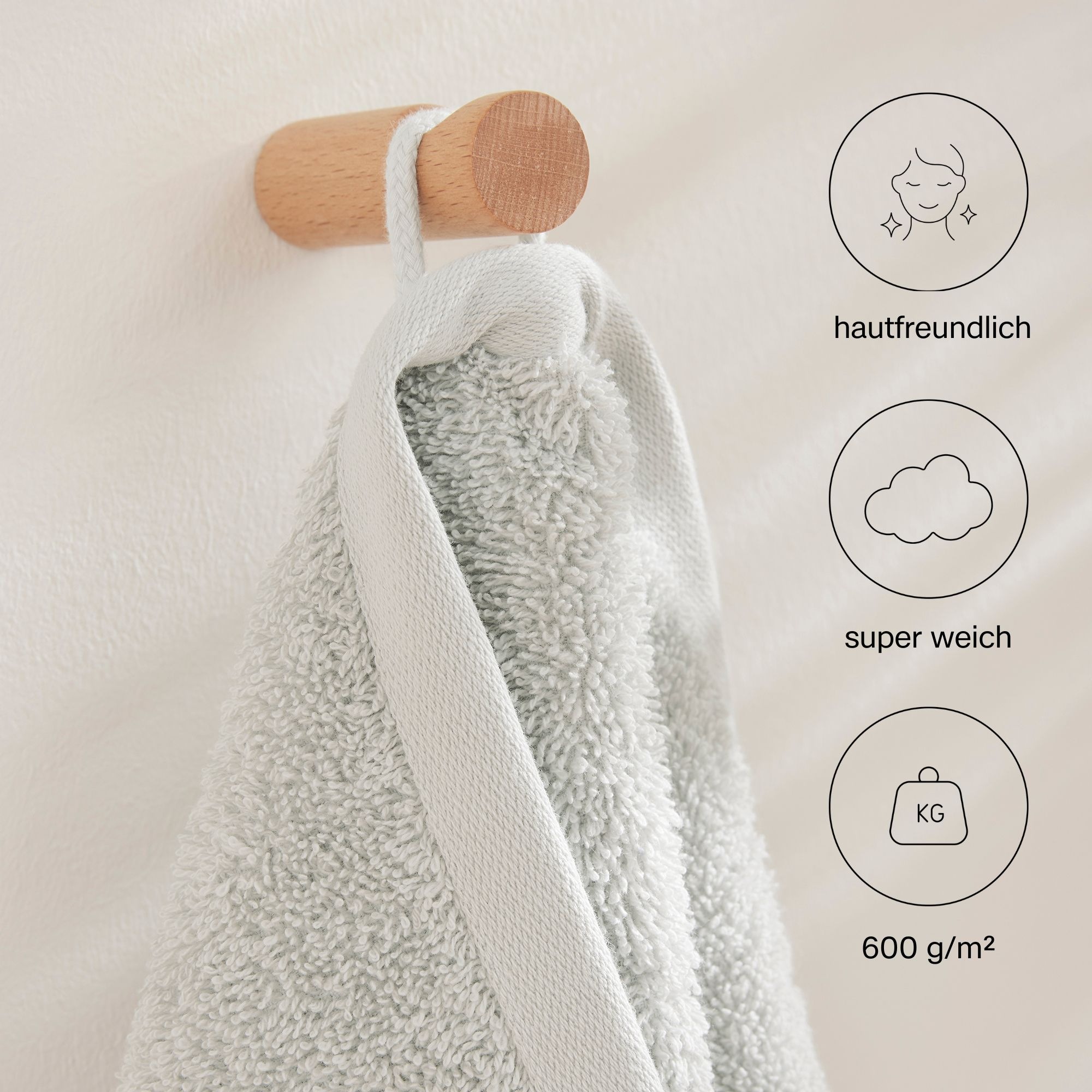 Thumbnail - s.Oliver Handtuch Set "s.Oliver, Premium Qualität, 600 gr/m²," Set 3 Stk. Walkfrottier 1 Gästetuch 30x50 cm, 1 Handtuch ...