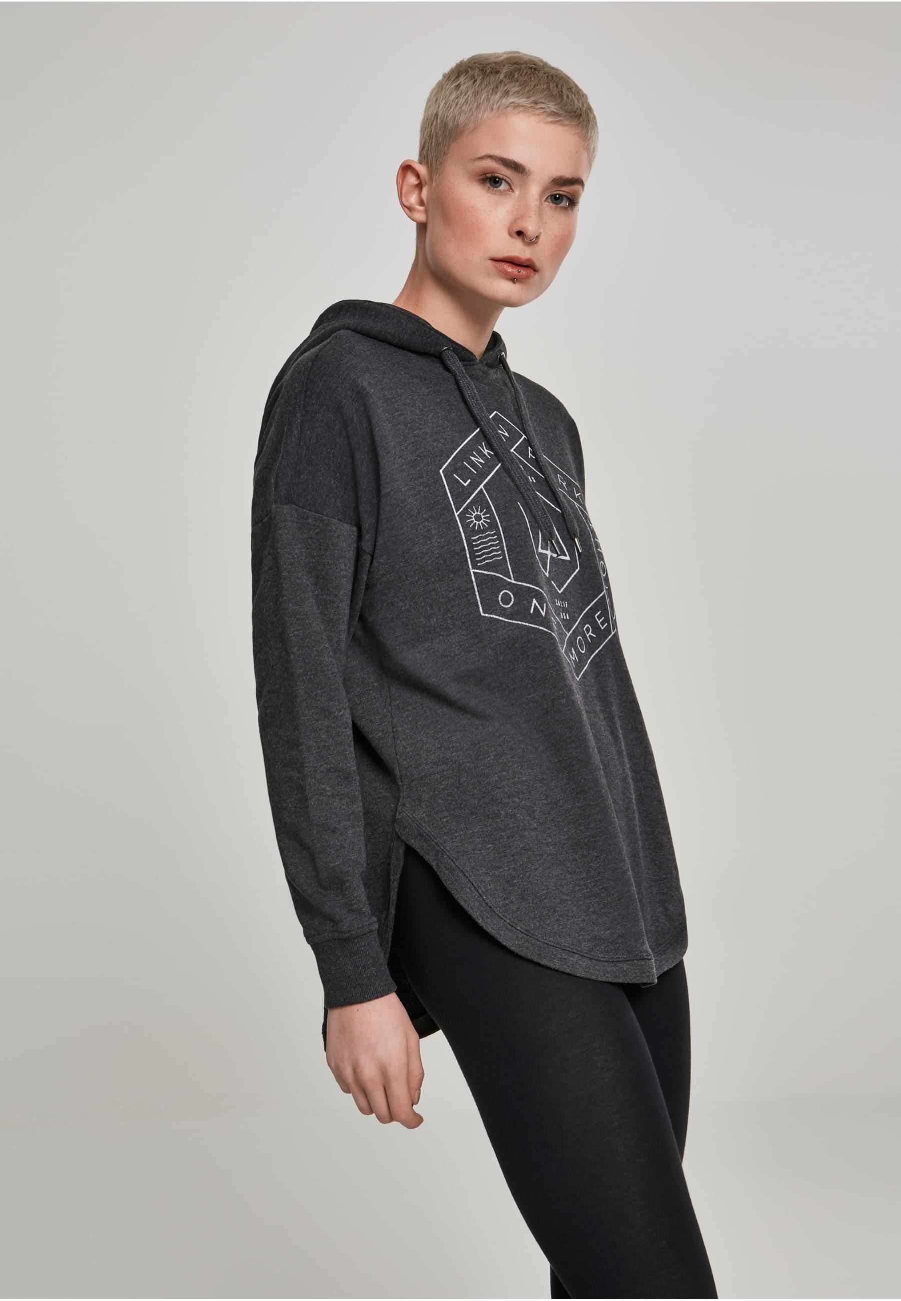 Merchcode Kapuzenpullover »Merchcode Damen Ladies Linkin Park OML Oversize Hoody«, (1 tlg.)