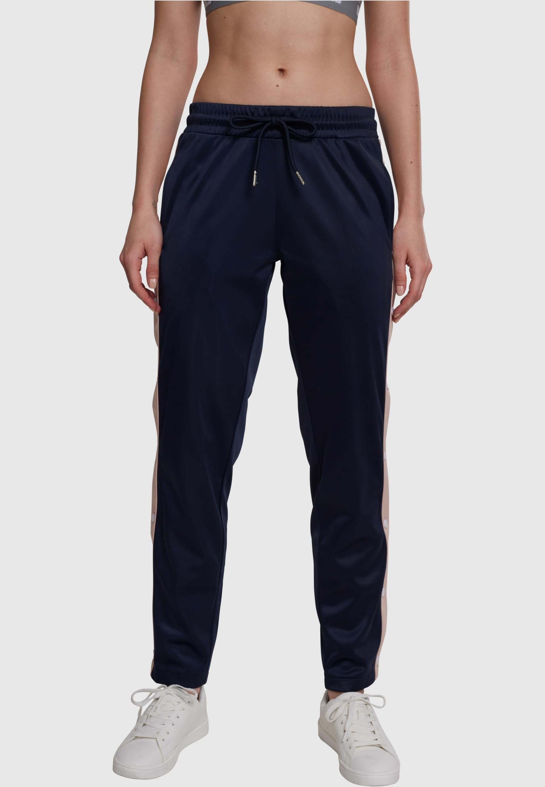 URBAN CLASSICS Stoffhose »Urban Classics Damen Ladies Button Up Track Pants«, (1 tlg.)