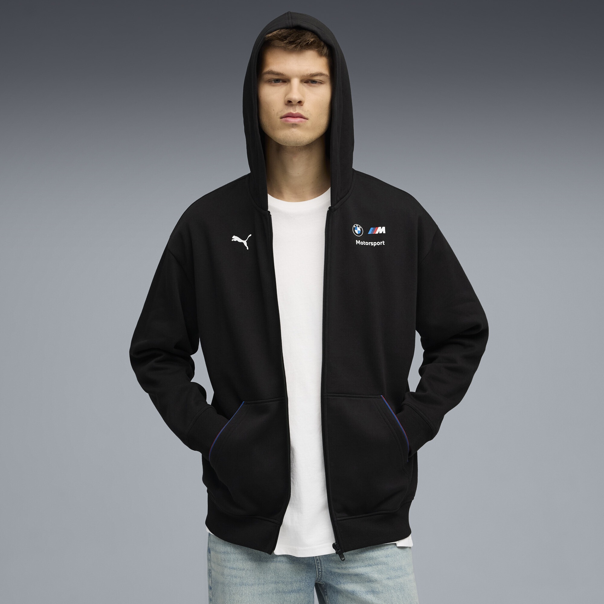 PUMA Sweatjacke "BMW M Motorsport Essentials Kapuzenjacke Herren" günstig online kaufen