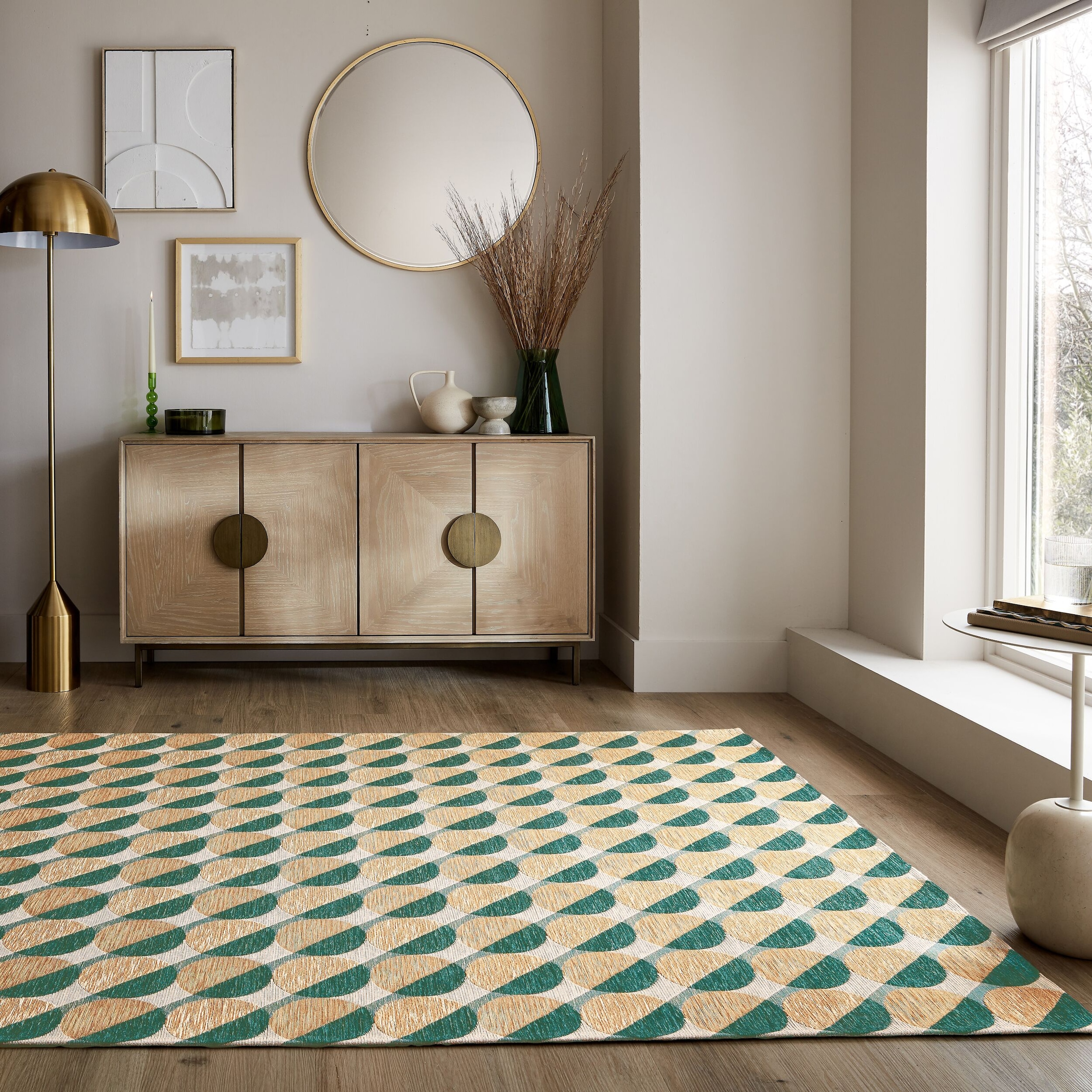 FLAIR RUGS Teppich "Carlos Geo" rechteckig 1 mm Höhe fußbodenheizungsgeeign günstig online kaufen