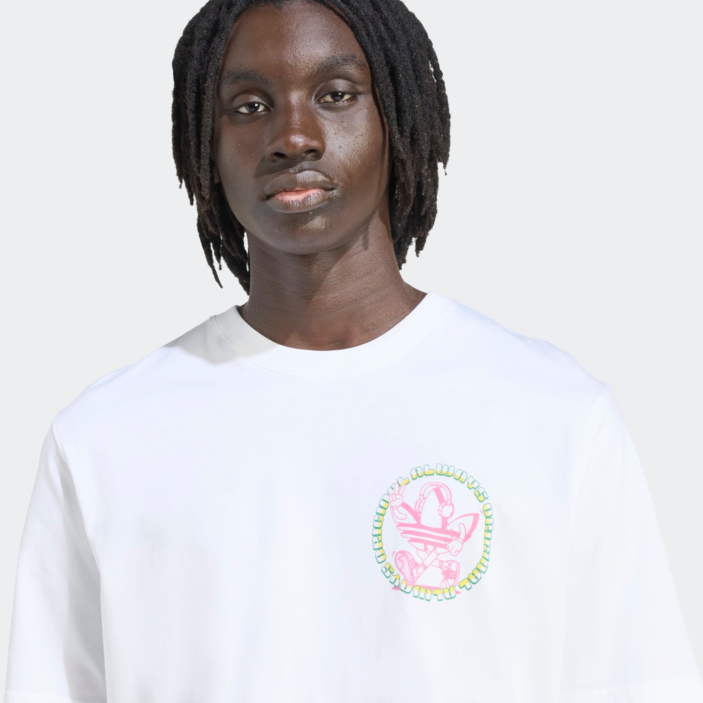 Thumbnail - adidas Originals T-Shirt "GRAPHIC TEE LO" lockerer Schnitt, kurze Ärmel, mit großem Trefoil Logo