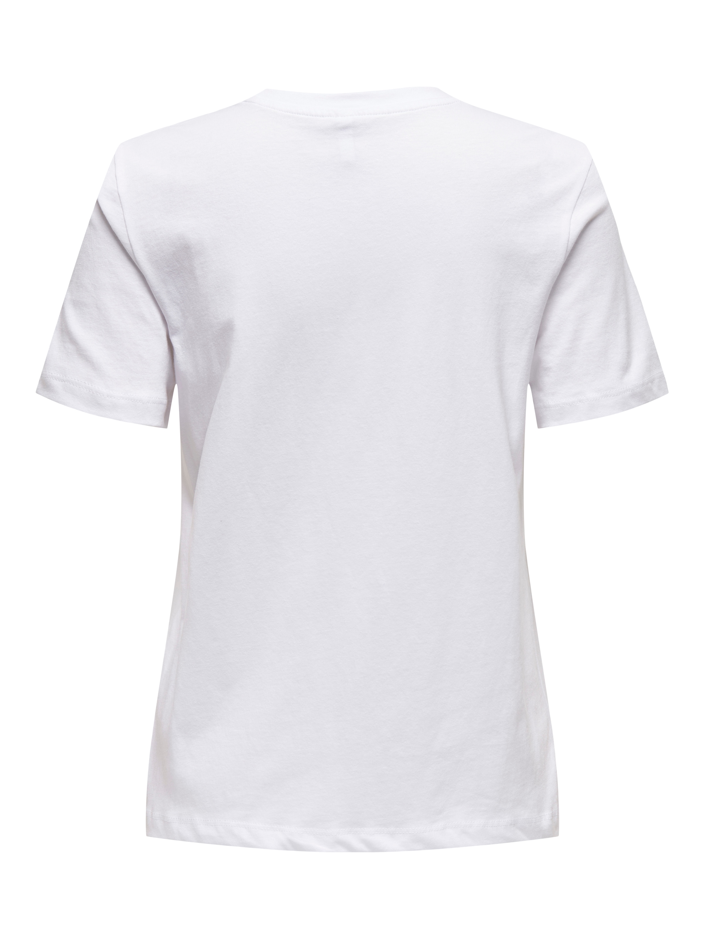 ONLY Kurzarmshirt »ONLKETTY LIFE S/S O-NECK TOP JRS NOOS« Baumwolle, regular fit, Kurzarm, Rundhals