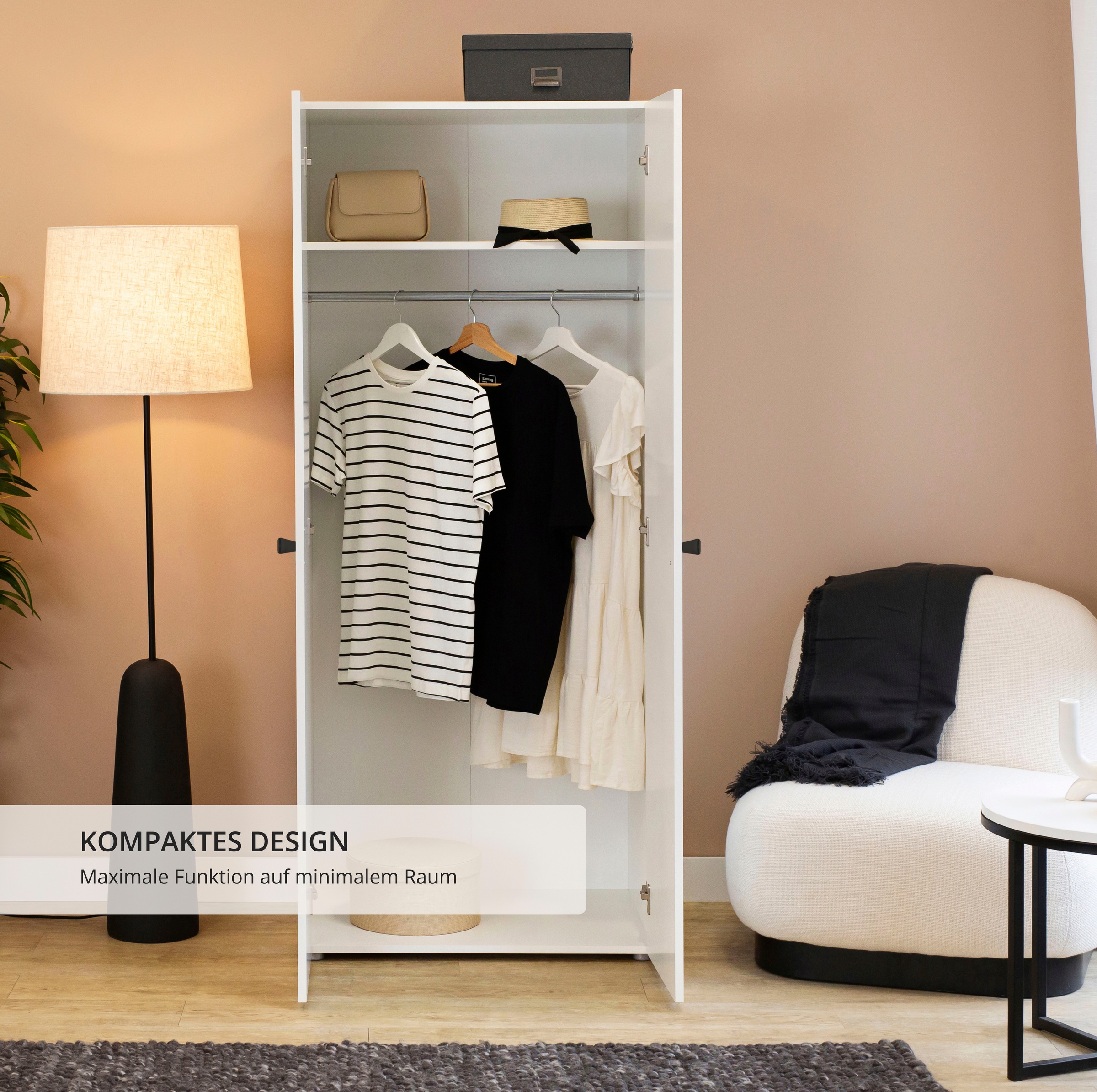 Schlafkontor Drehtürenschrank »Base Kleiderschrank Joe Garderobe Hochschrank Wäscheschrank«, Bega Schrank Schlafzimmer Bestseller