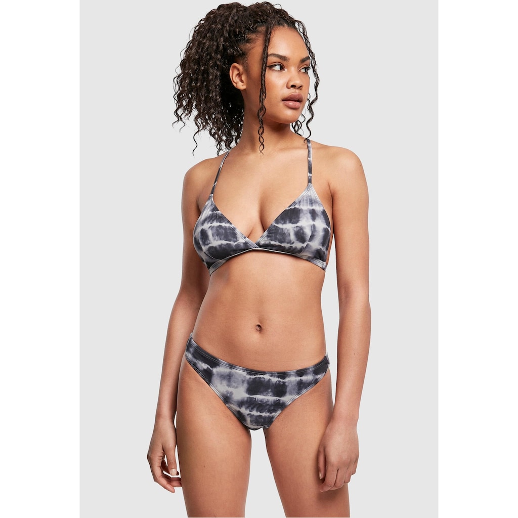 URBAN CLASSICS Bügel-Bikini »Urban Classics Damen Ladies Tie Dye Triangle Back Bikini«