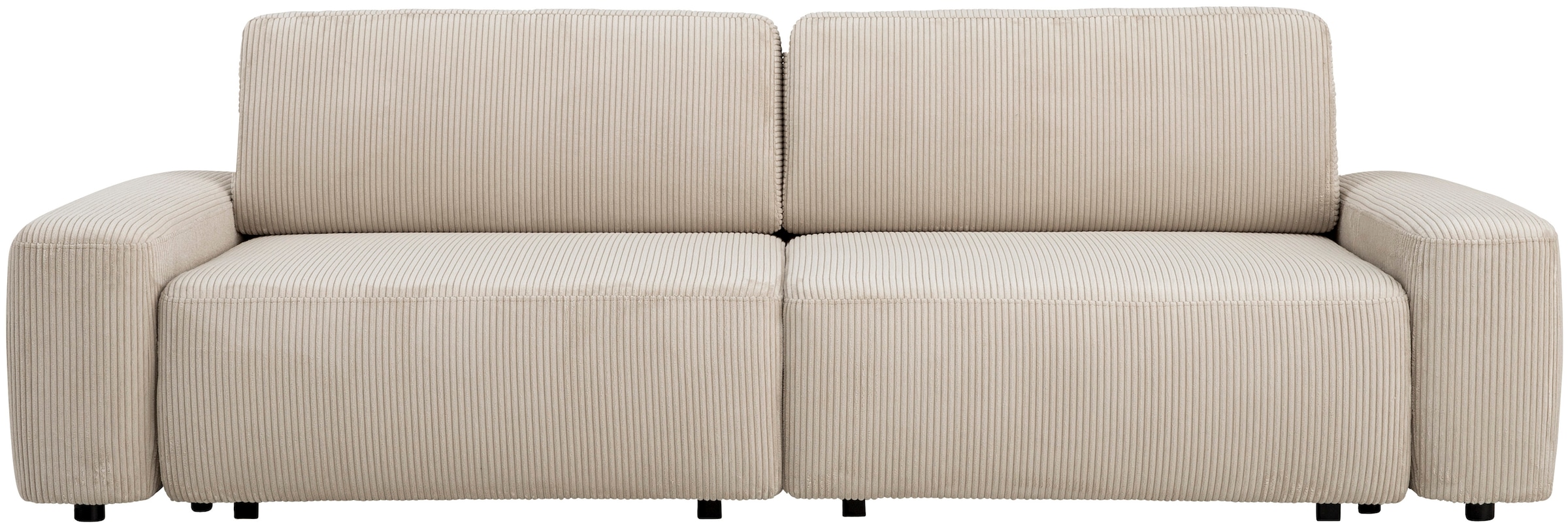 INOSIGN 3-Sitzer "TORGE (257cm), Sofa,Schlafsofa in Cord, Samtvelours, Stru günstig online kaufen