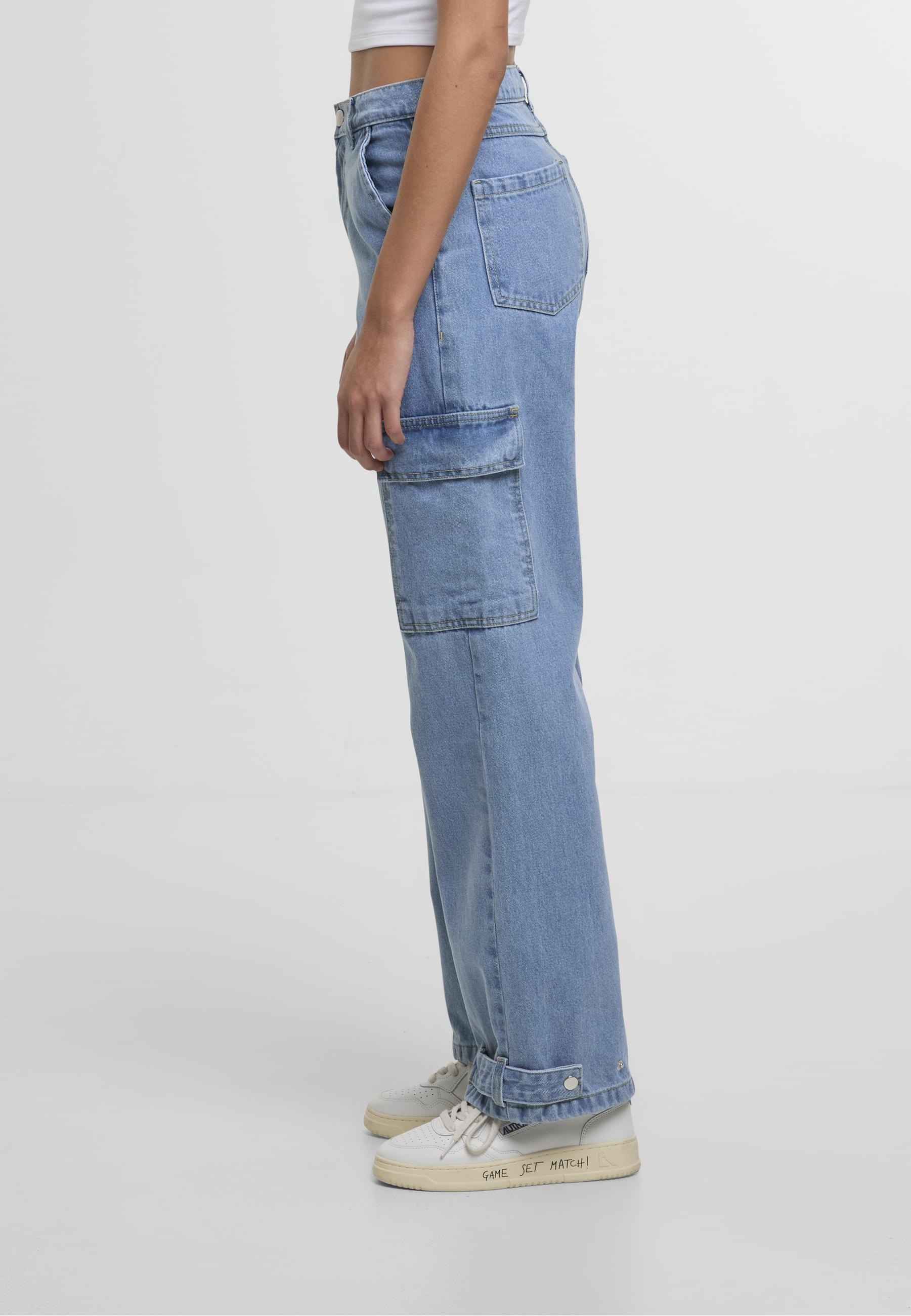DEF Stoffhose »DEF Damen DEF Cargo Pants Denim«