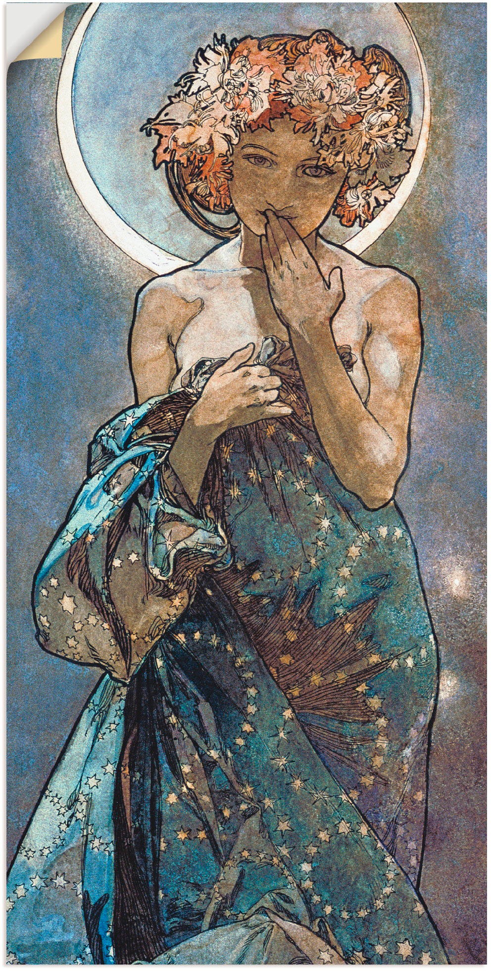 Artland Wandbild "Sterne Der Mond 1902", Frau, (1 St.), als Alubild, Outdoo günstig online kaufen