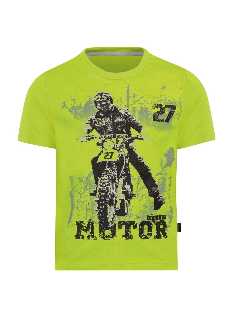 | Trigema T-Shirt coolem Jungen BAUR T-Shirt bestellen »TRIGEMA mit Motorrad-Motiv« online