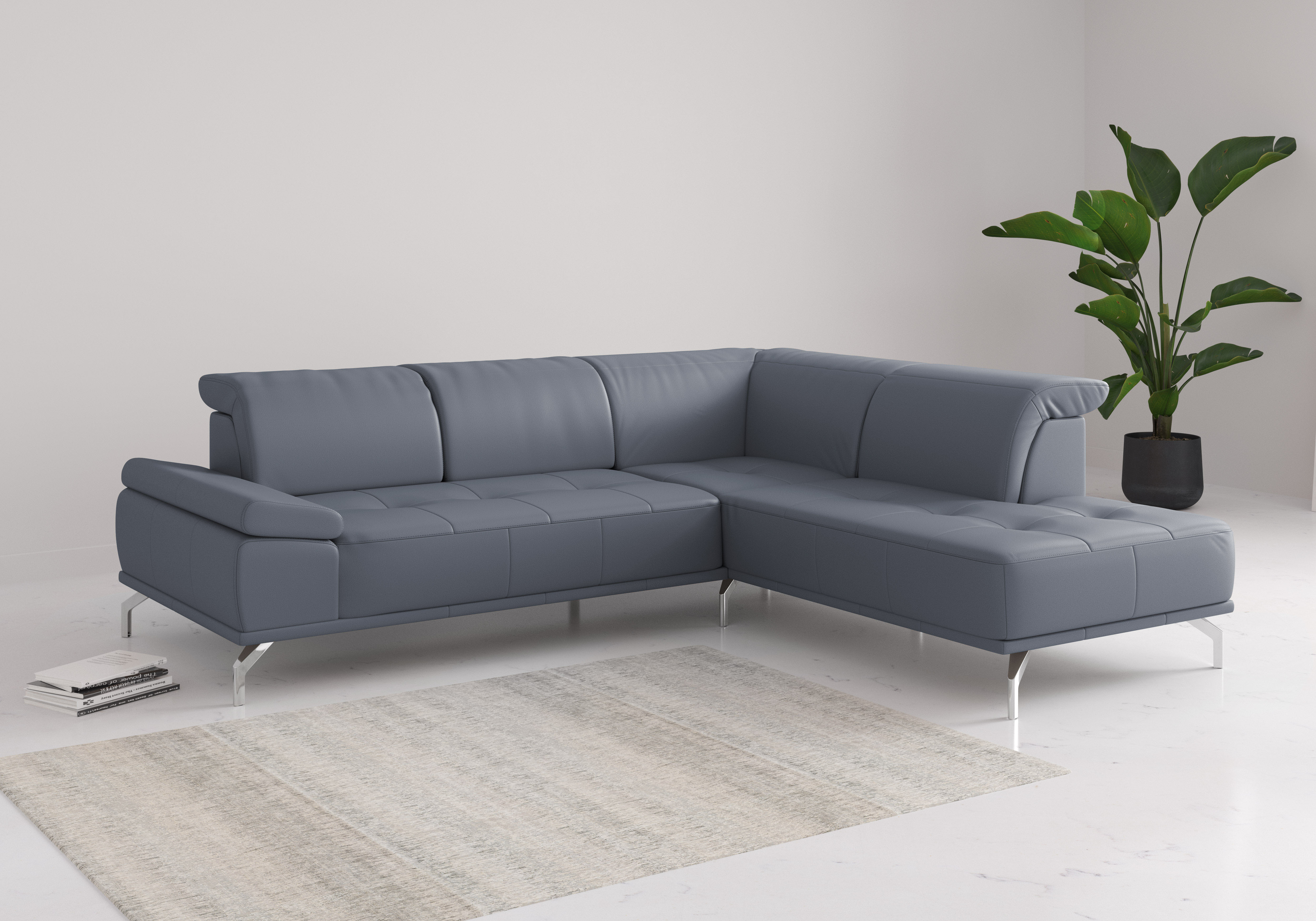 OTTO home Ecksofa "Caluna" Inkl.Sitztiefenverstellung, wahlweise mit Kopf- und Armteilverstellung