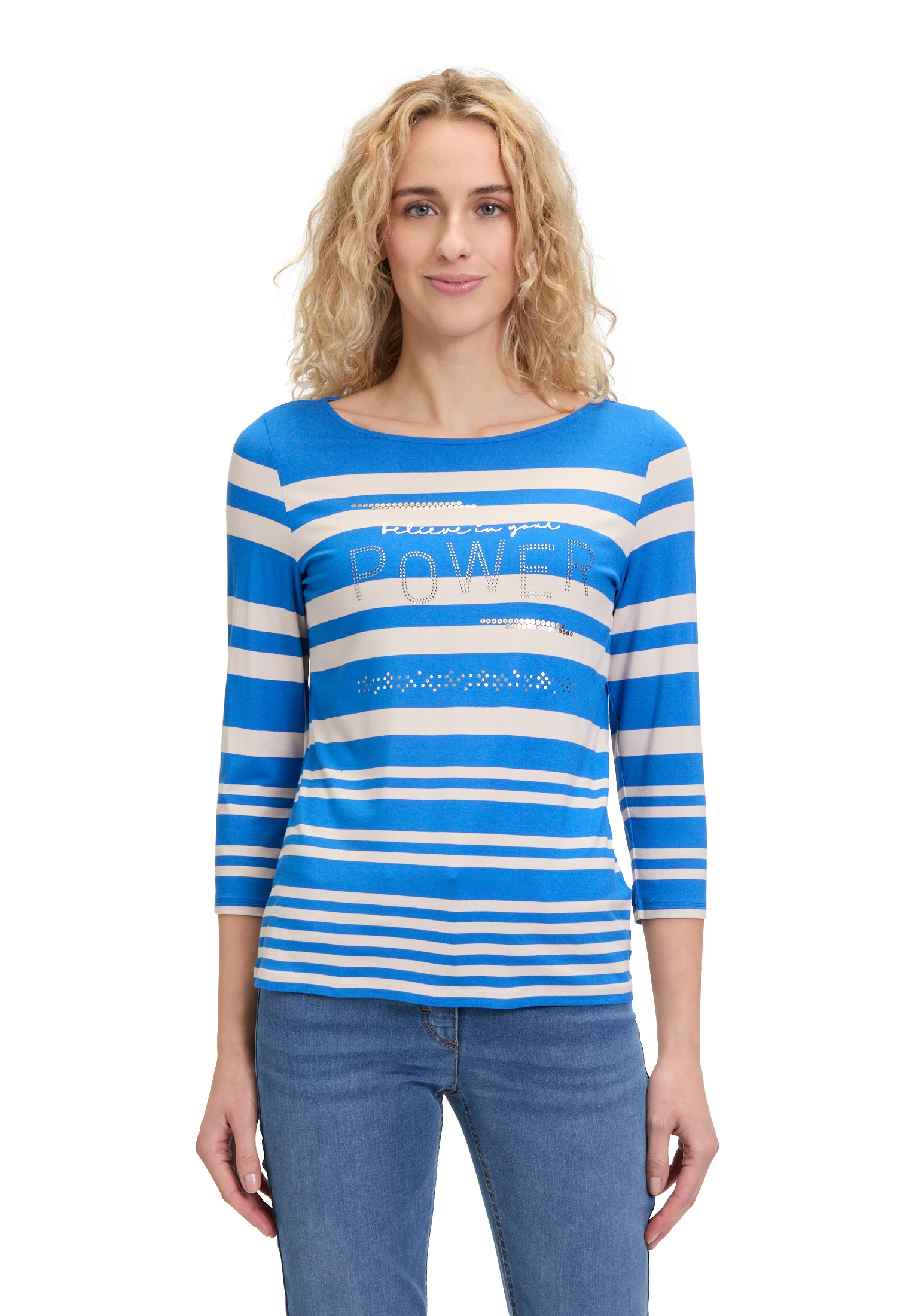 Betty Barclay 3/4-Arm-Shirt "Betty Barclay Damen Basic Shirt mit Strass", ( günstig online kaufen