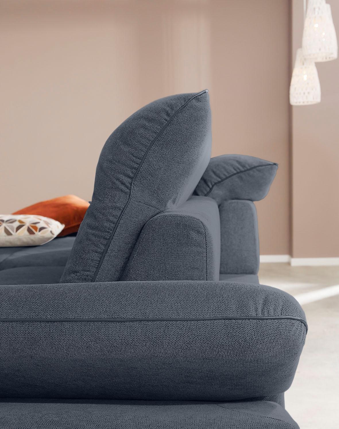 Thumbnail - W.SCHILLIG Ecksofa "enjoy&MORE, Designsofa, elegant und bequem, L-Form" Sitztiefenverstellung, Füße bronze pulverbeschic...