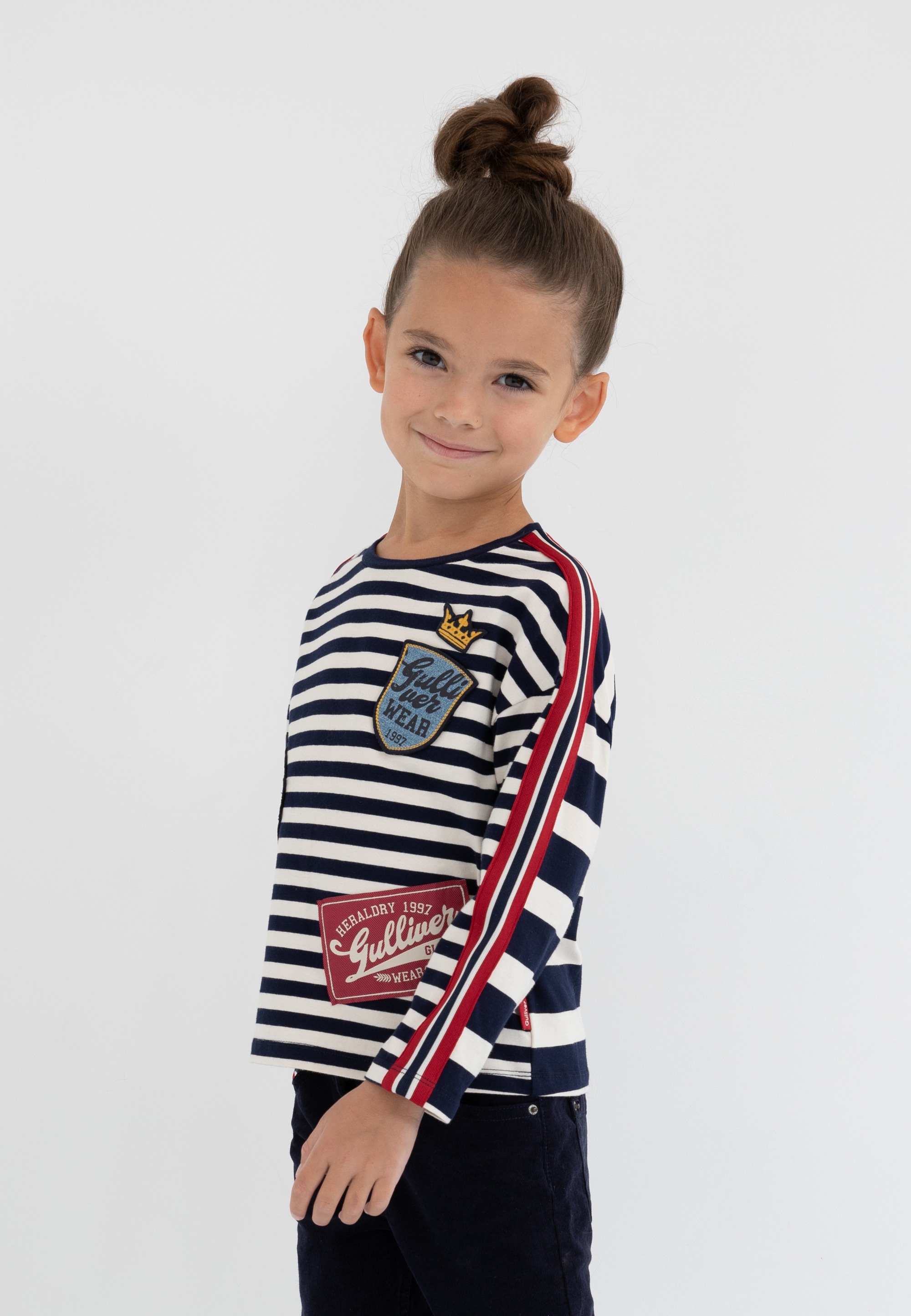 Gulliver Langarmshirt, mit farbigen Patches