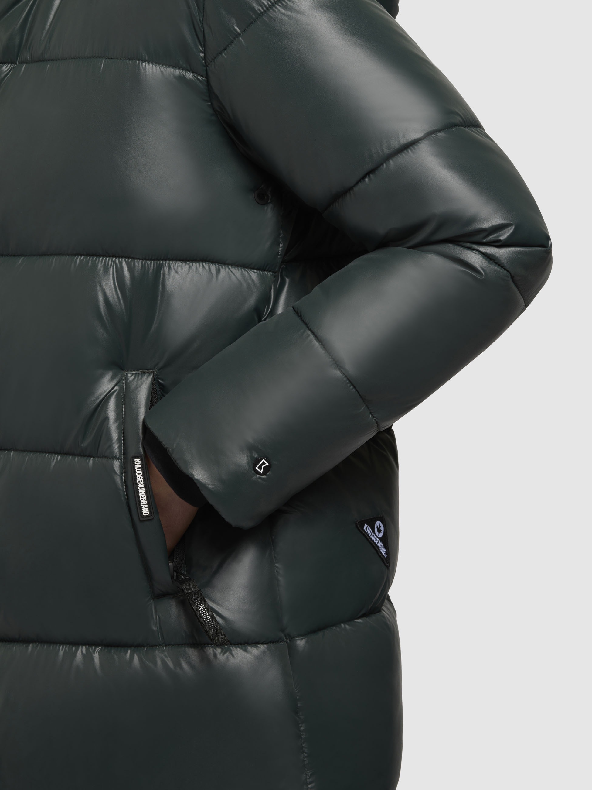 khujo Steppjacke »WORD3 SATIN«, mit Kapuze