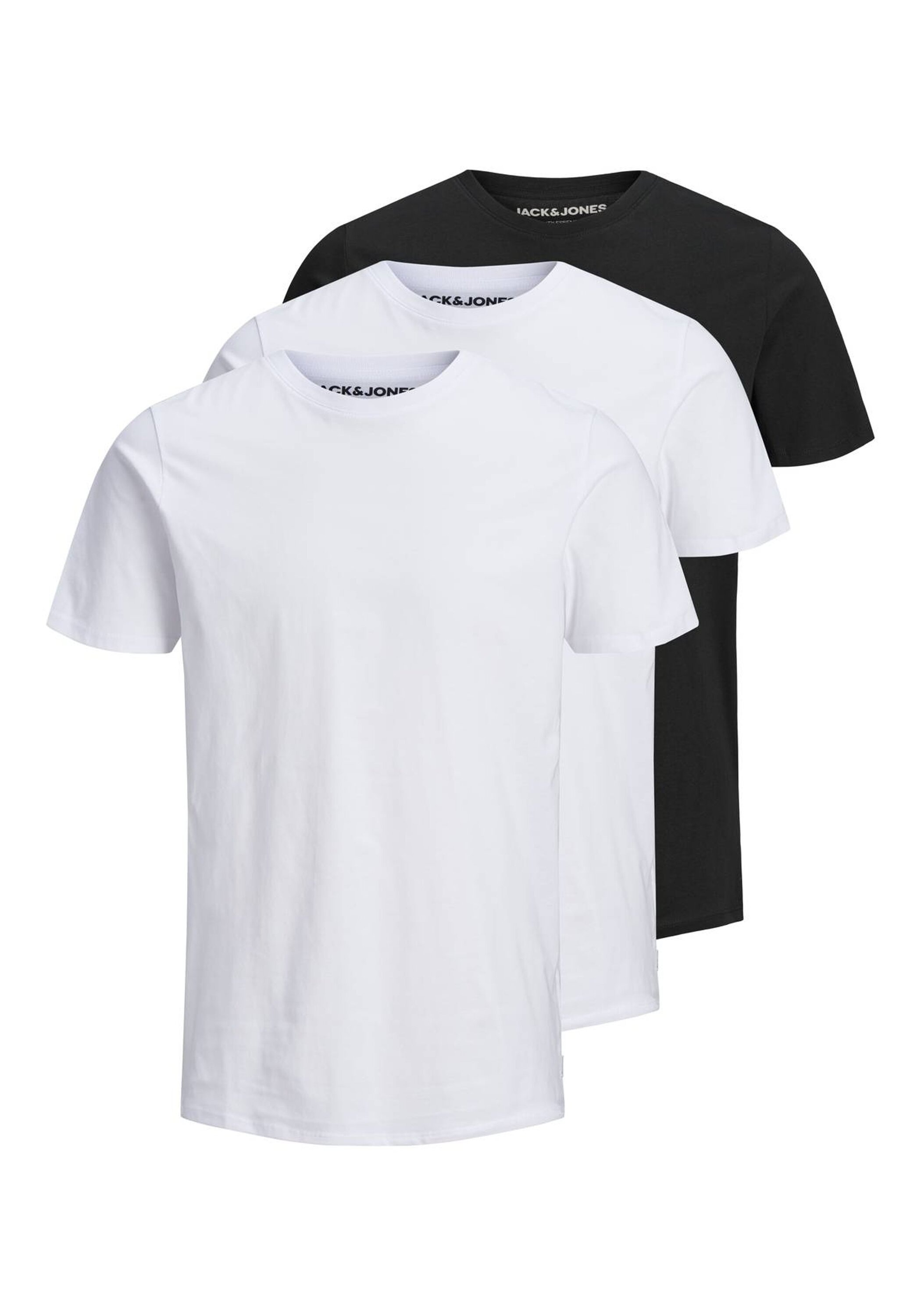 Jack & Jones T-Shirt "T-Shirt JJEORGANIC BASIC TEE O-NECK 3PK 3er Pack"