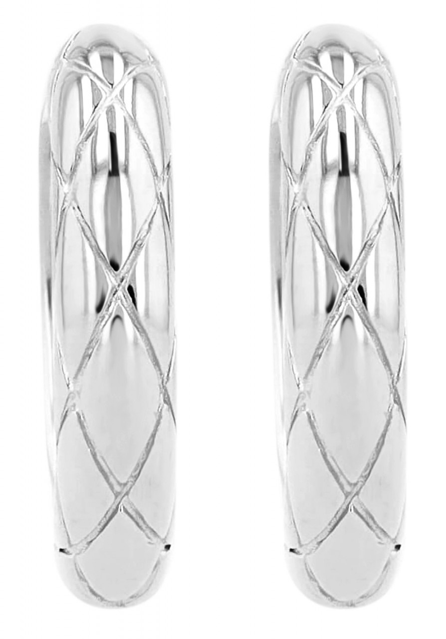 Paar Creolen ADELIA´S "Damen Creolen aus vergoldetem 925 Sterling Silber Ø 1 mm", silber, Ohrringe, Damen, Damen, Silber 925 (Sterlingsilber) 2