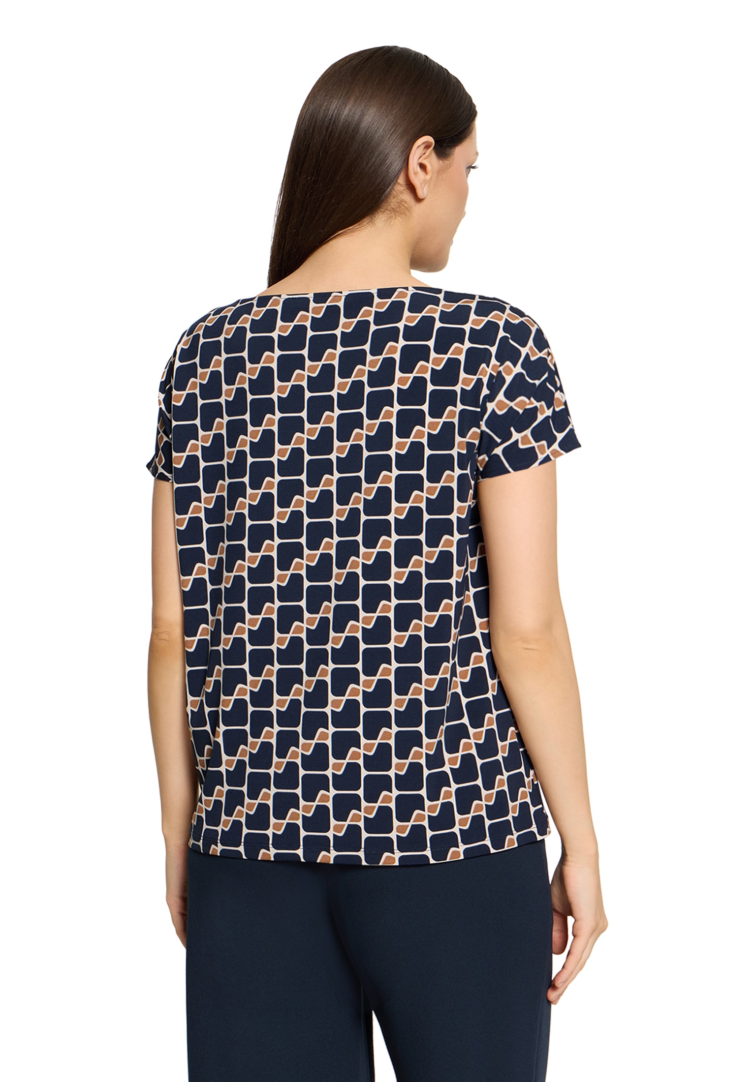 Betty Barclay Kurzarmshirt »Damen mit Wasserfallausschnitt« 1