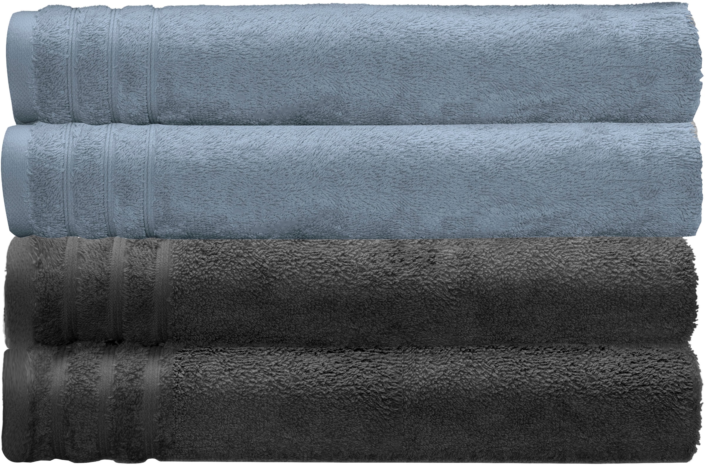 Kleine Wolke Duschtücher "Royal, 2 Stück oder 4 Stück (70/140 cm)" Uni Farb günstig online kaufen