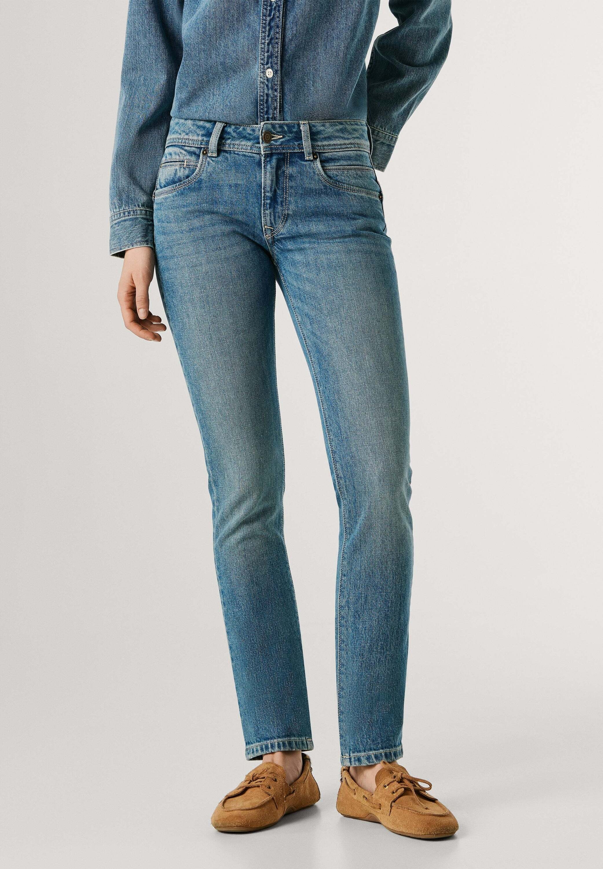 Pepe Jeans Slim-fit-Jeans "trousers SLIM JEANS LW ICONIC BROOKE"