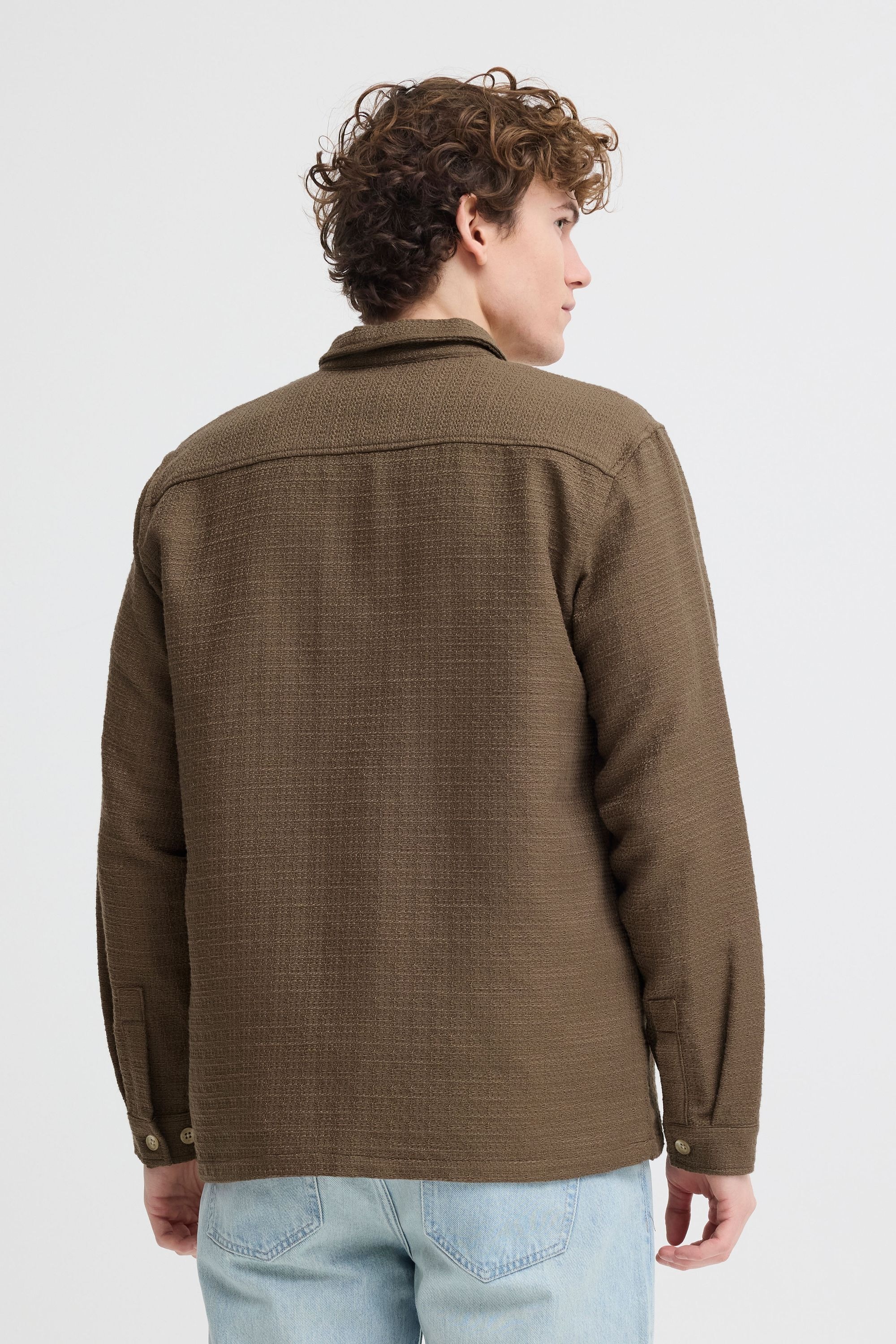 Casual Friday CFMatt Men's Shirt Jacket Brown Size M 3