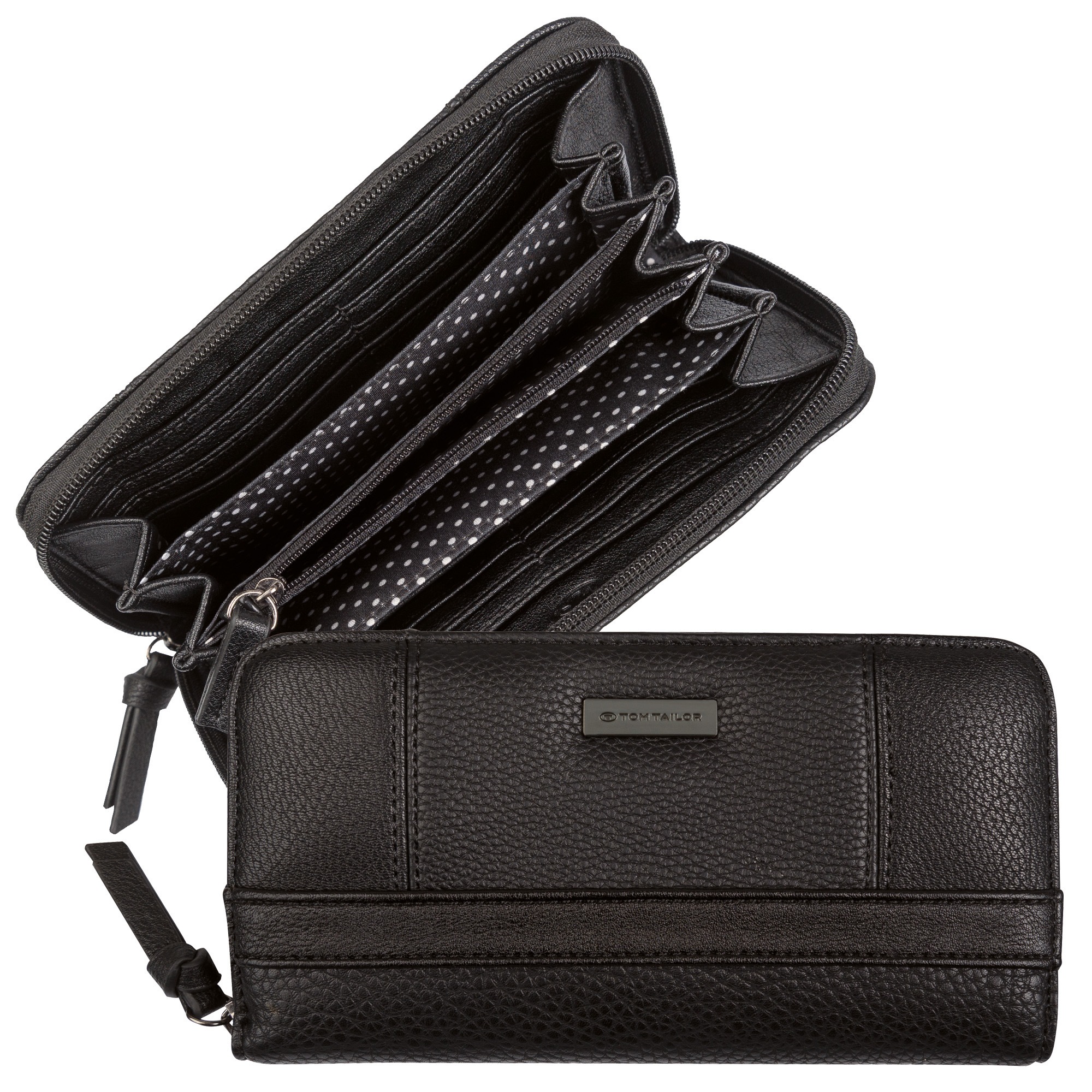 TOM TAILOR Geldbörse "Juna" aus soft genarbtem ledrigen Material mit glänze günstig online kaufen