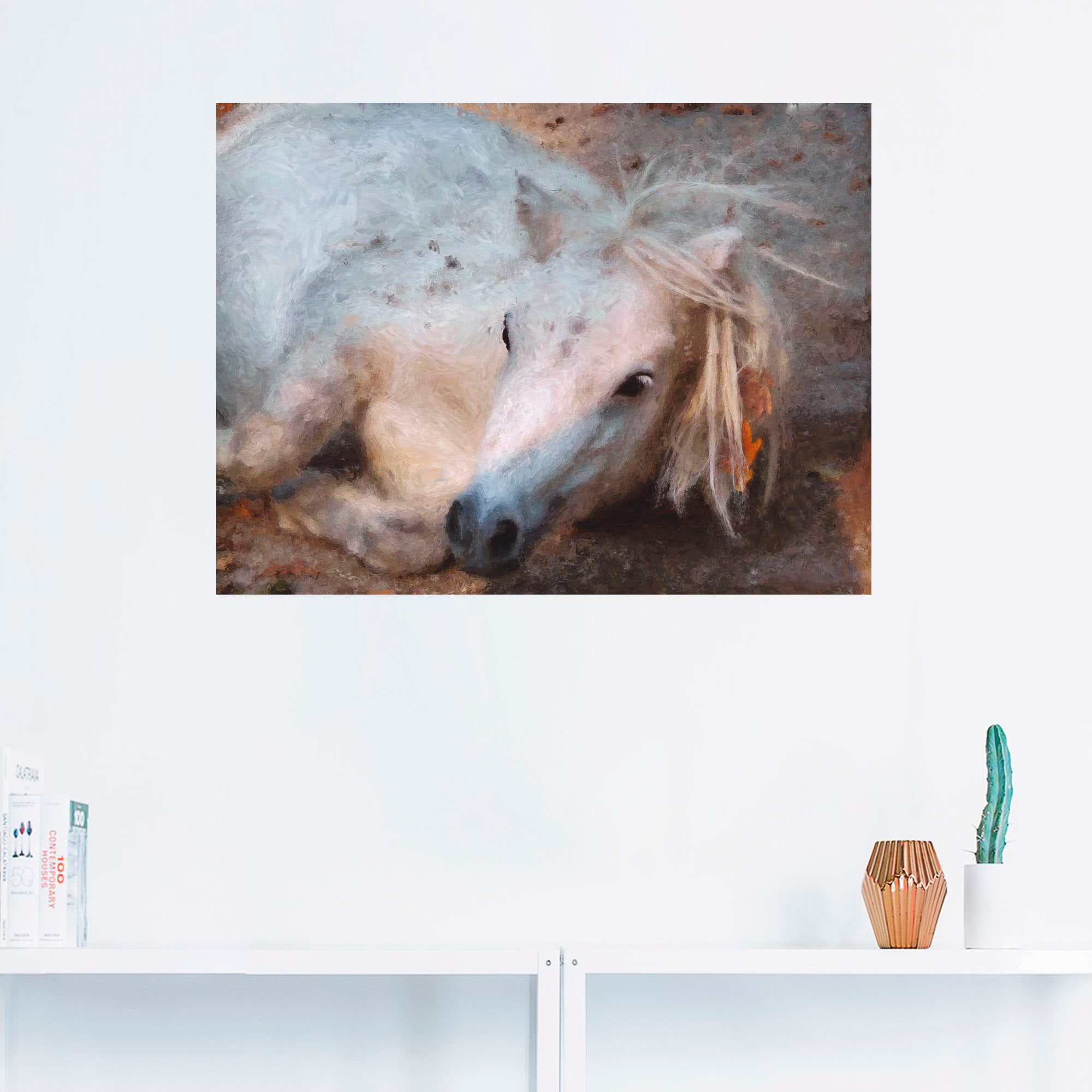 Artland Wandbild »Mein kleines Pferd«, Haustiere, (1 St.), als Leinwandbild, Wandaufkleber oder Poster in versch. Größen